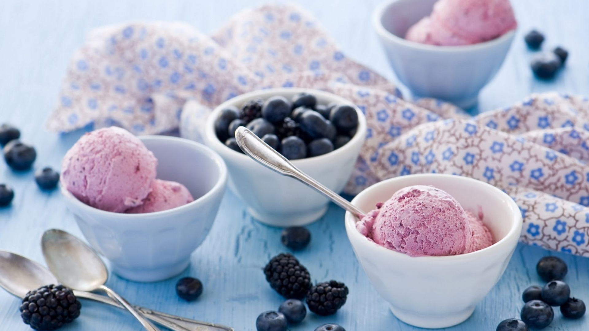 Blackberry, Berry ice cream, Tempting dessert, Photography wallpaper, 1920x1080 Full HD Desktop