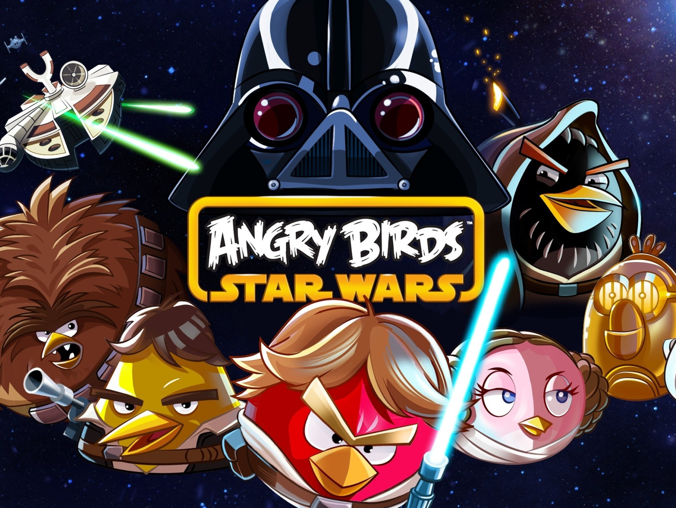 Angry Birds Star Wars wallpaper, Galactic adventure, Gaming visuals, Bird characters, 2160x1620 HD Desktop