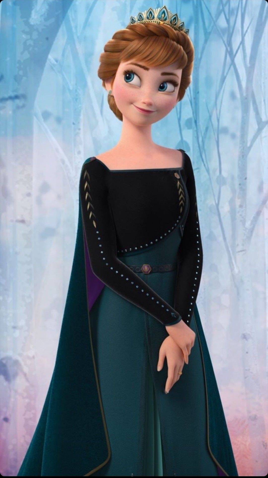 Queen Anna of Arendelle, Disney princess pictures, Elsa art, 1080x1930 HD Phone