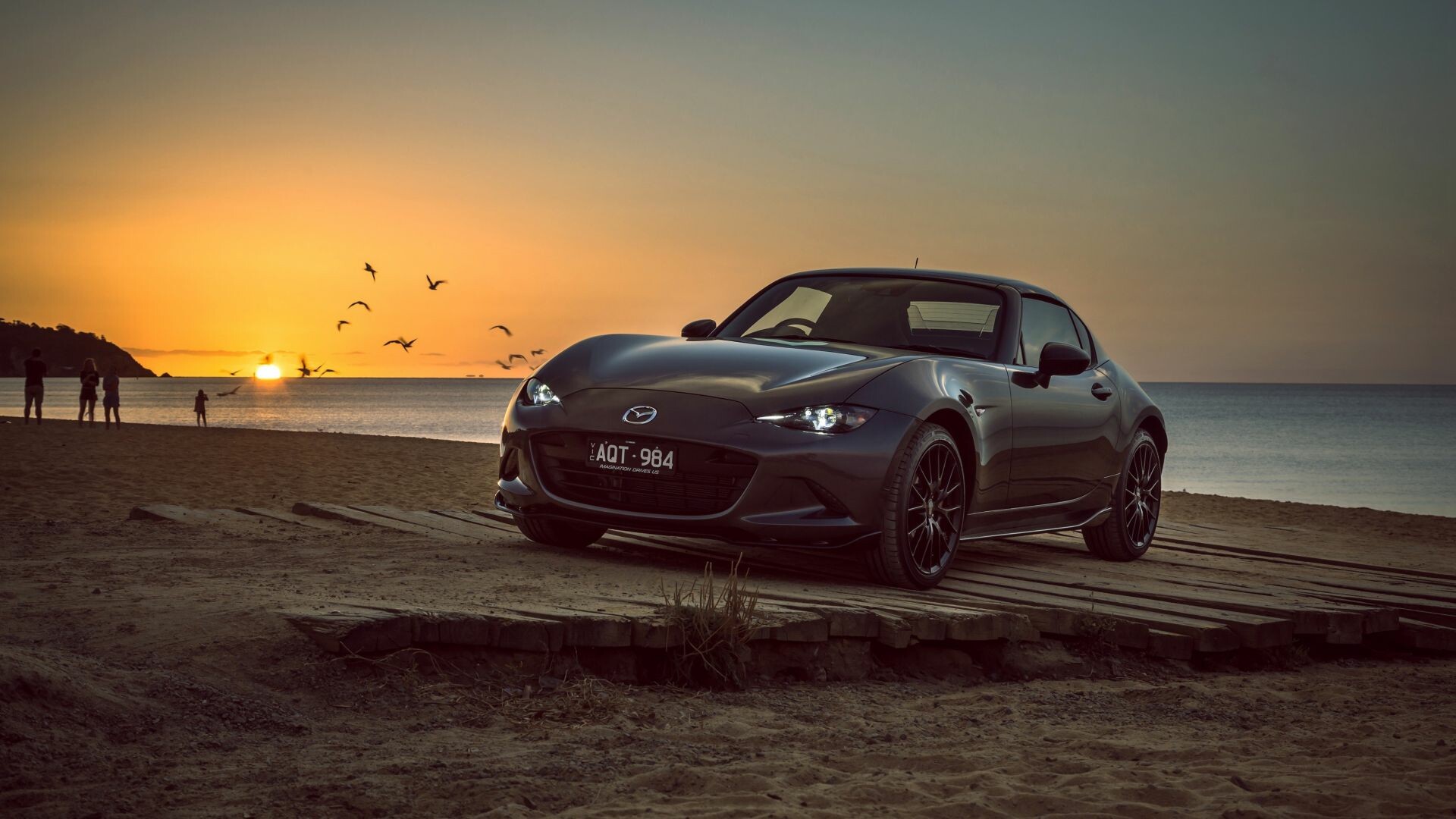 Mazda: MX-5, A lightweight two-passenger roadster sports car. 1920x1080 Full HD Background.