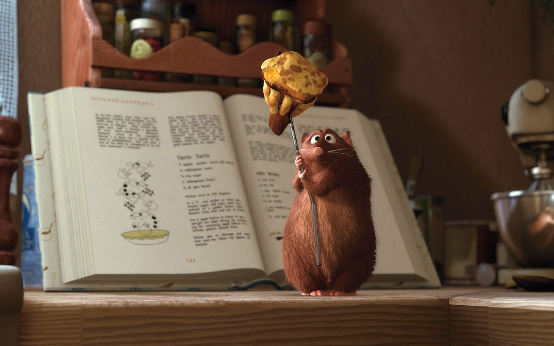 Ratatouille: Peter Sohn as Emile, Remy's older brother, Voice cast. 1920x1200 HD Wallpaper.