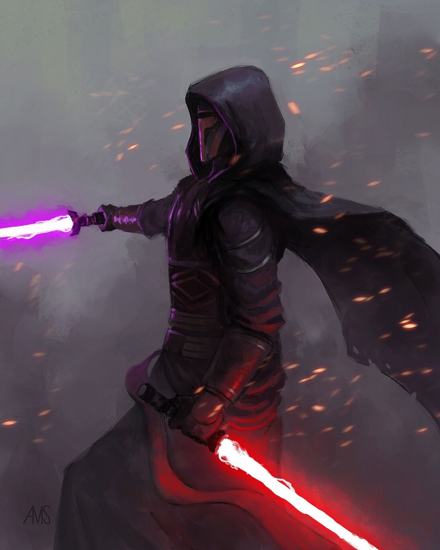 Darth Revan: Studied under a number of different Jedi Masters as a Padawan of the Jedi Order. 1540x1920 HD Wallpaper.