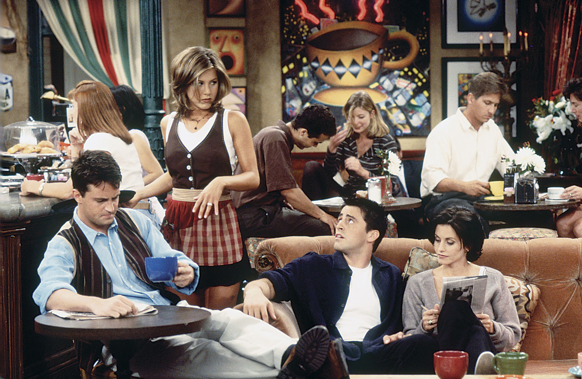 Chandler Bing, Courteney Cox, Friends TV show, Jennifer Aniston, 2000x1310 HD Desktop