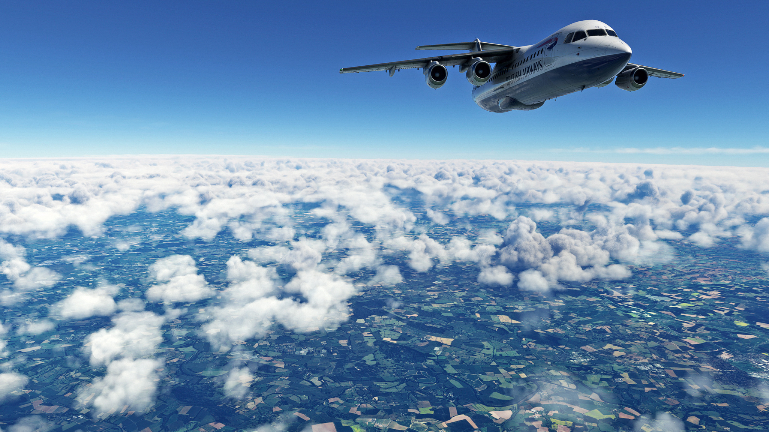 BAe Avro, Travels, BAe 146, Flight Simulator, 2560x1440 HD Desktop