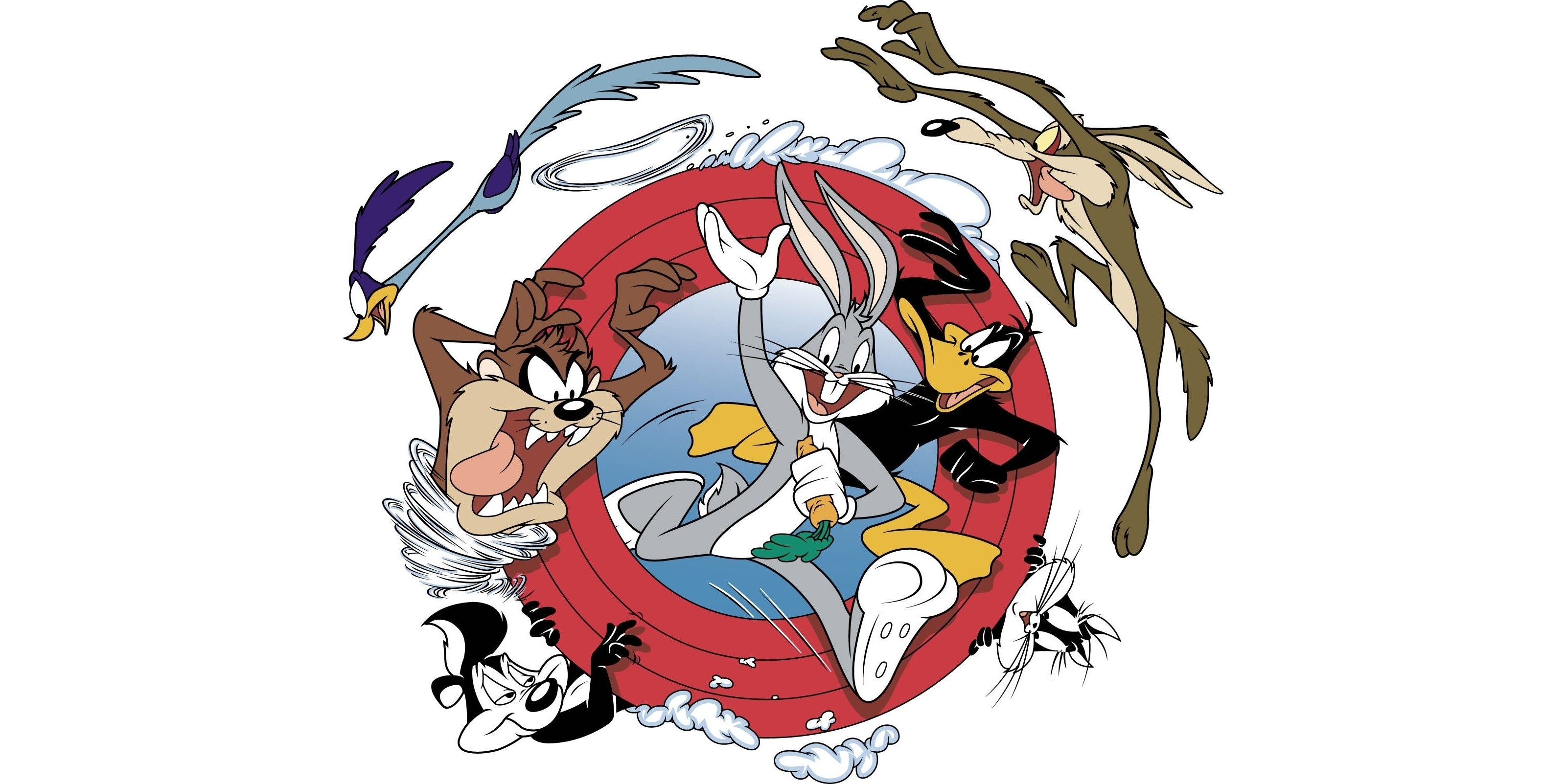 Bugs Bunny, Daffy Duck, HD backgrounds, Looney Tunes, 3200x1610 HD Desktop