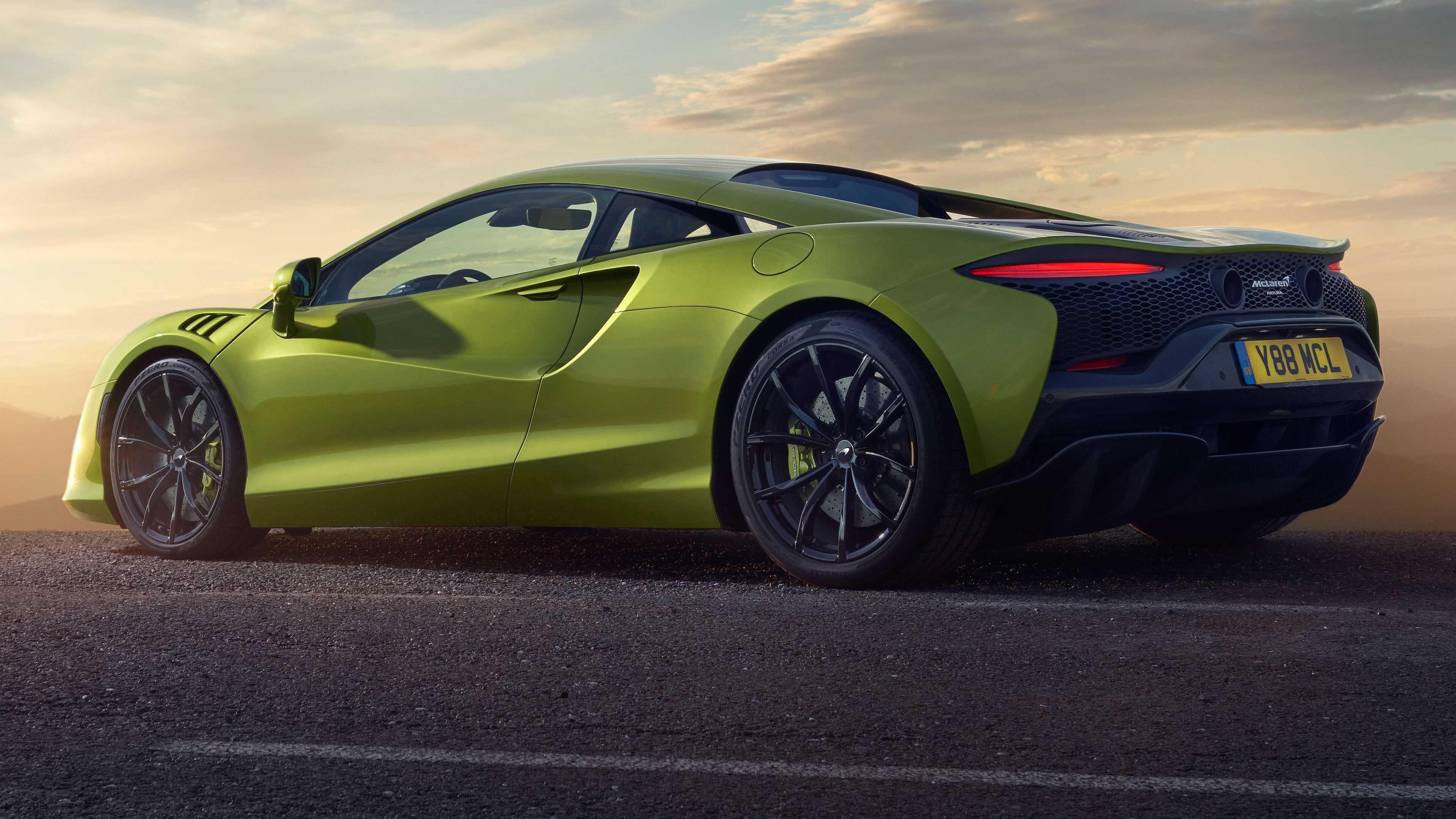 McLaren Artura, Unveiled hybrid V6, Supercar line up, Cutting-edge technology, 3840x2160 4K Desktop