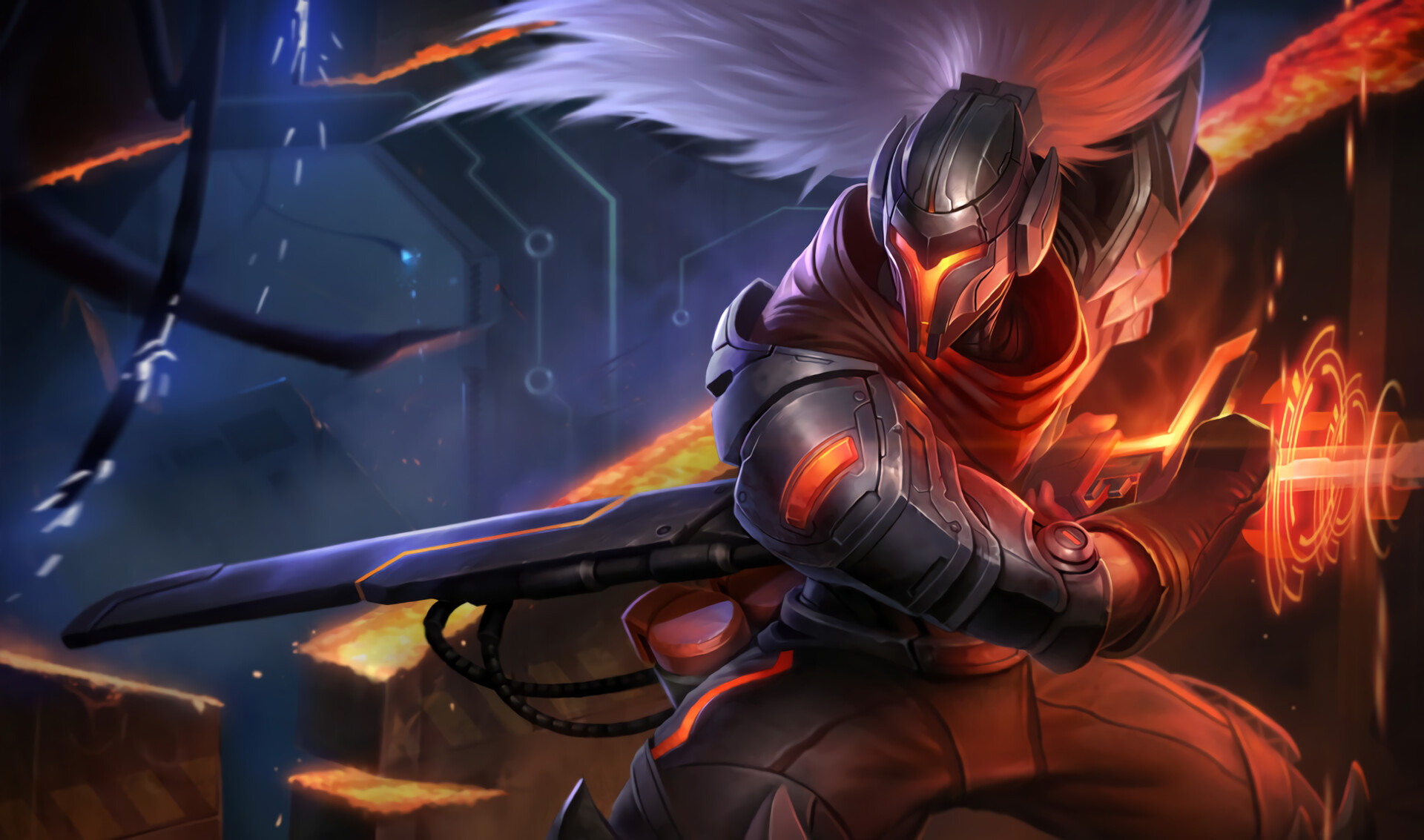 League of Legends: Yasuo, the Unforgiven, Slayer, Skirmisher. 1920x1140 HD Background.