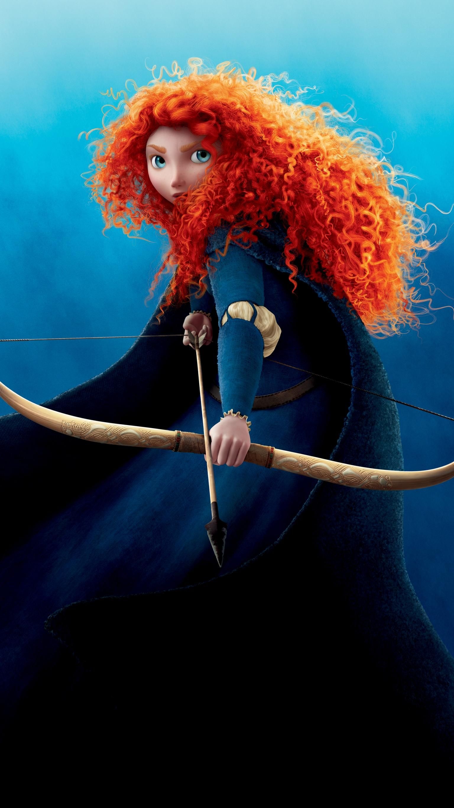 Brave (Disney): Dedicated to Pixar chairman and Apple co-founder and CEO Steve Jobs, who died before the film's release. 1540x2740 HD Wallpaper.