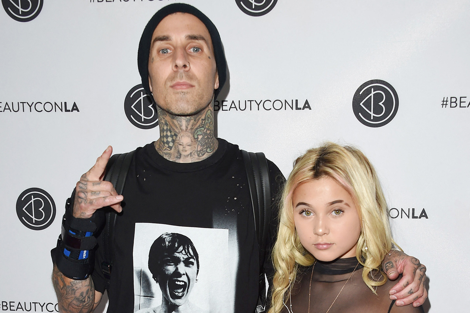 Travis Barker's hospitalization, Recovery updates, Father-daughter bond, Strong support, 2000x1340 HD Desktop