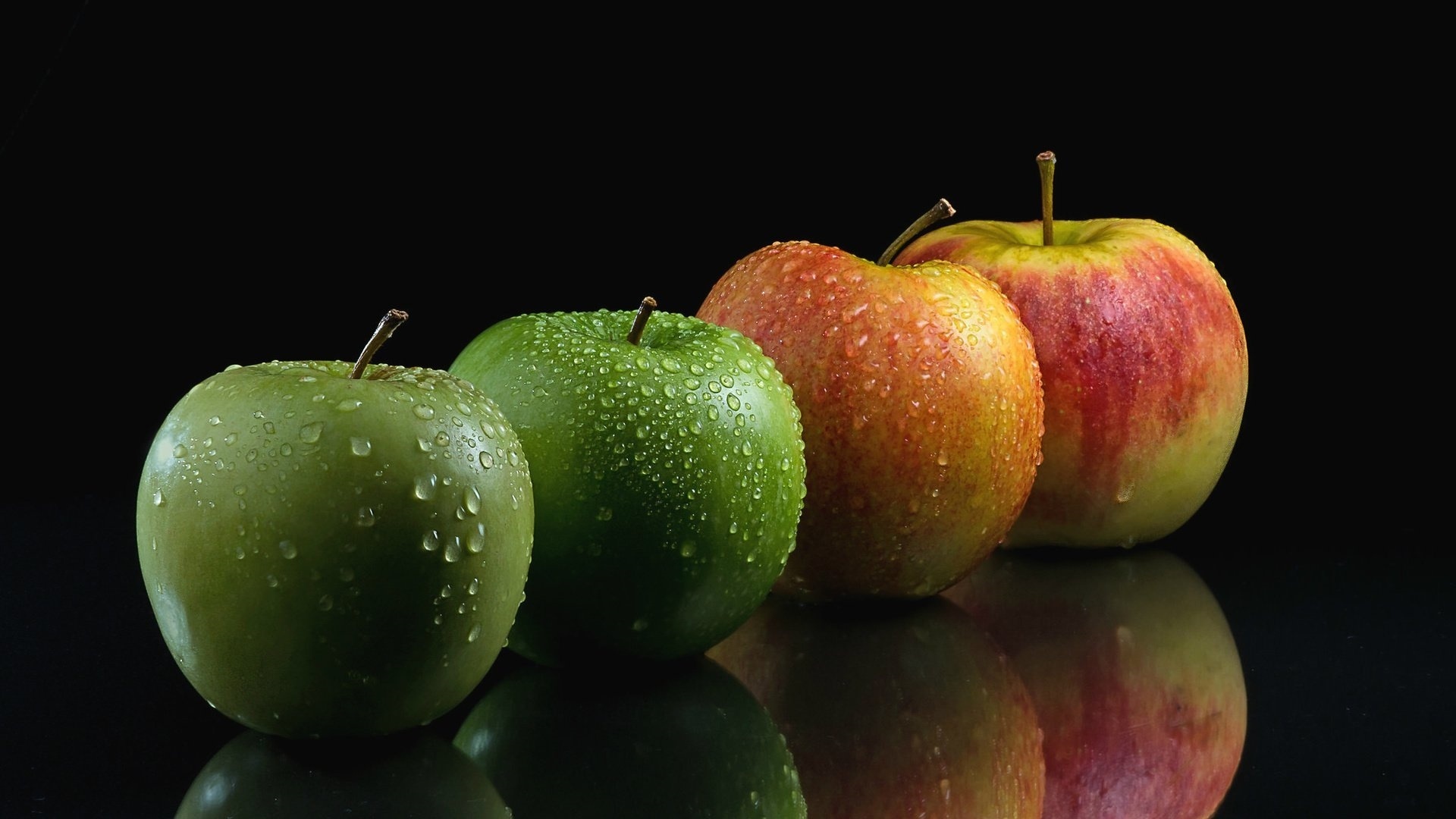 Apple (Fruit): A good source of soluble and insoluble fiber, Staple food. 1920x1080 Full HD Wallpaper.