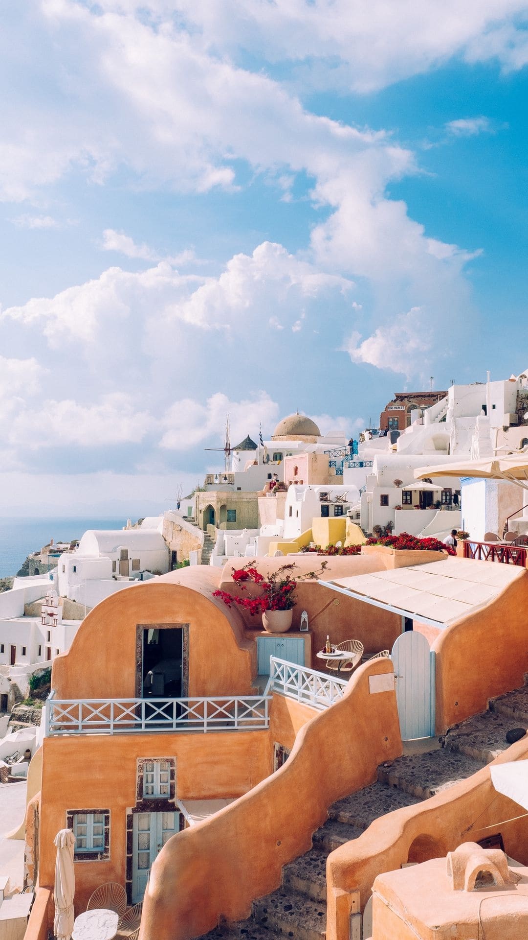 Santorini, Top 35, High quality, Wallpapers, Download, 1080x1920 Full HD Phone