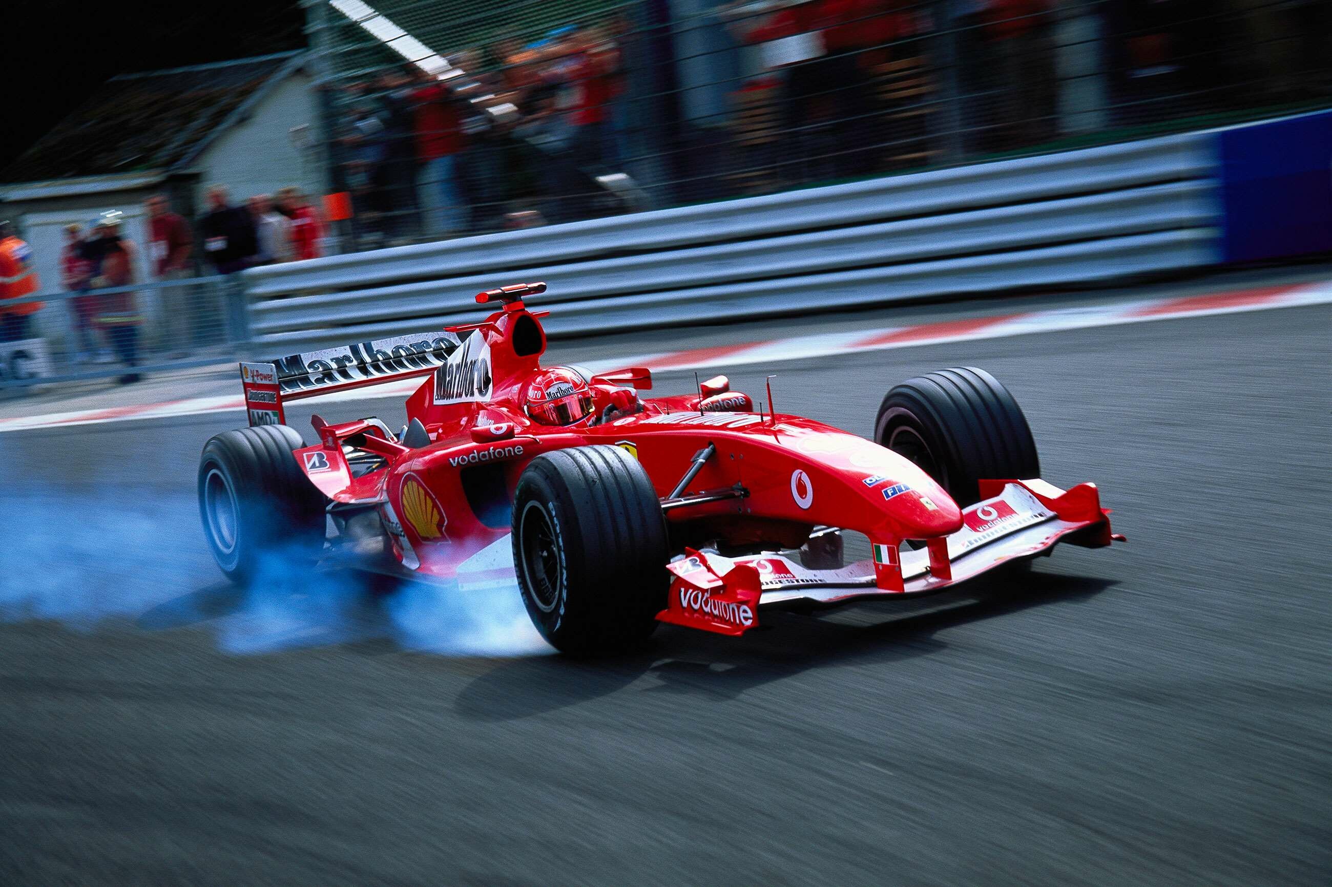 Michael Schumacher: Ferrari F2004, 2004 Belgian GP, The record for the fastest laps (77). 2600x1740 HD Wallpaper.