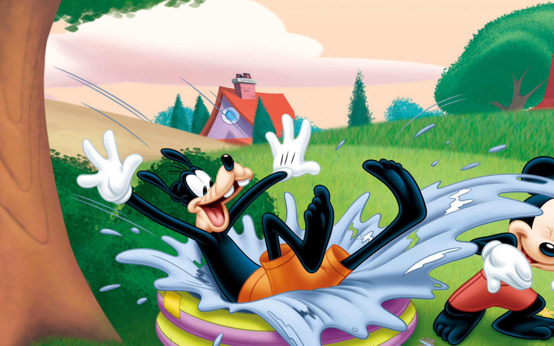 Goofy, Mickey & Goofy, Dynamic duo, Friendship, 1920x1200 HD Desktop