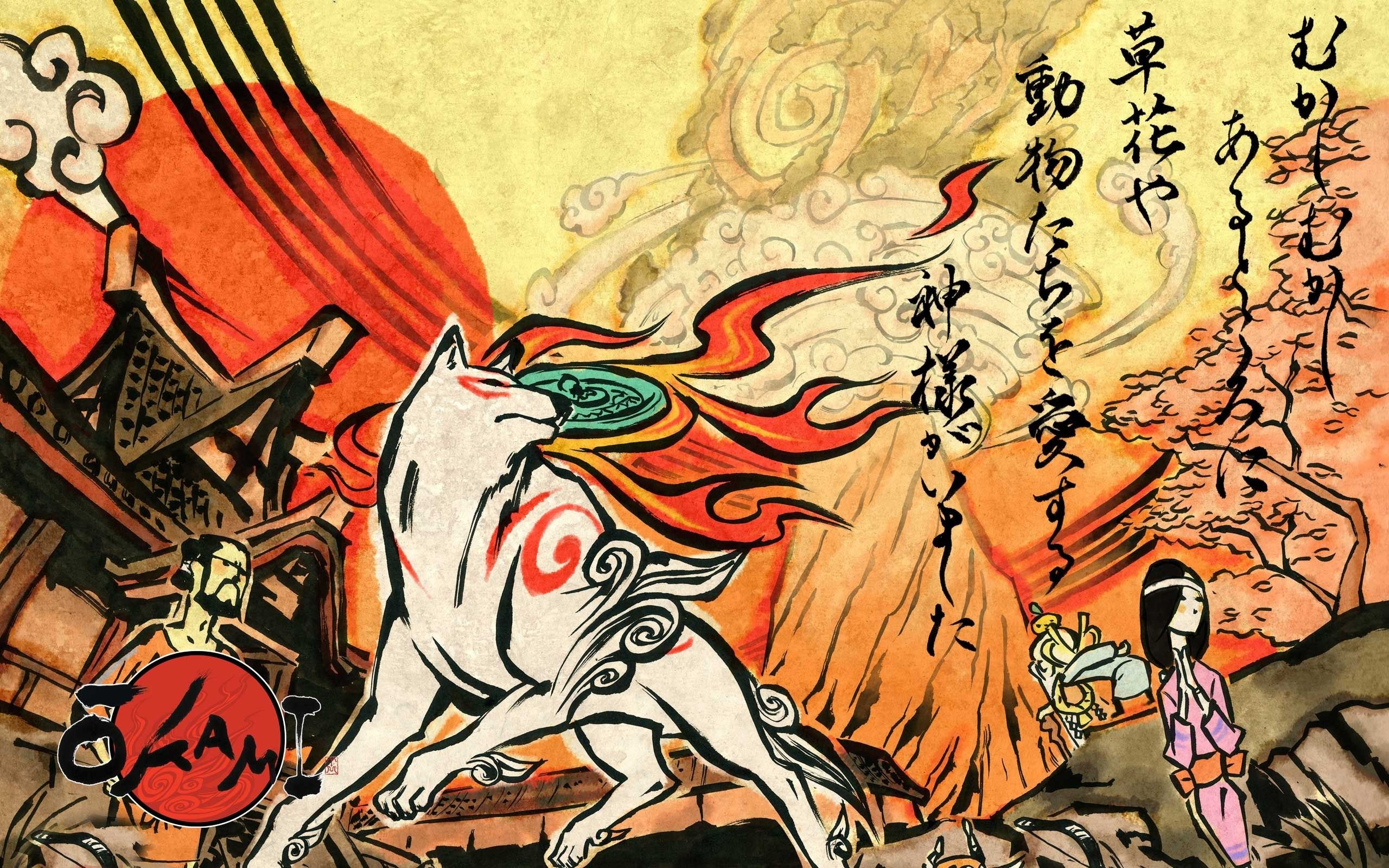 Japanese mythology, Fascinating folklore creatures, Mythical beasts, Captivating artwork, 2560x1600 HD Desktop