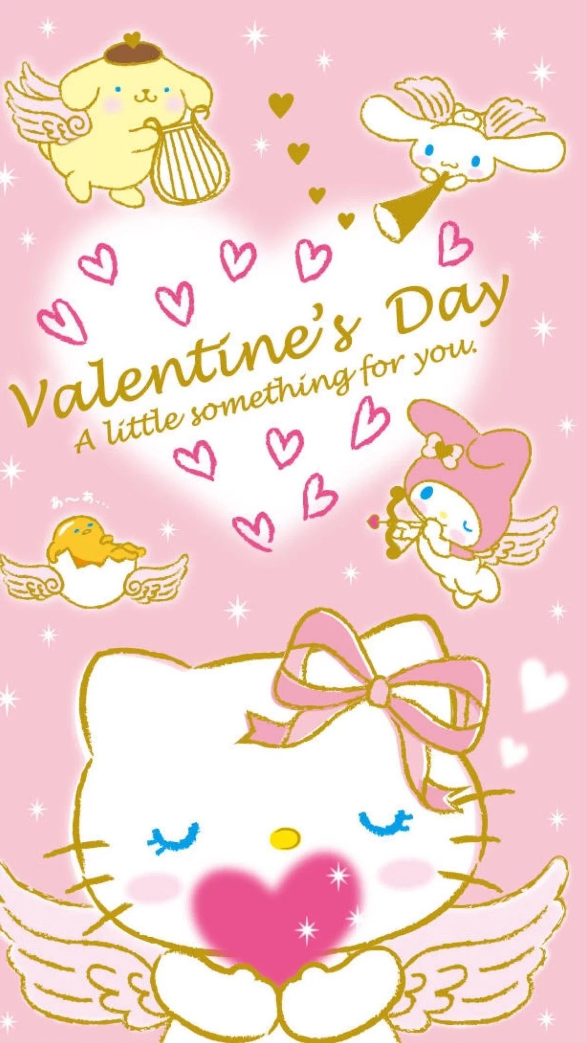 Angels, Hello Kitty Valentine's Day Wallpaper, 1200x2130 HD Handy