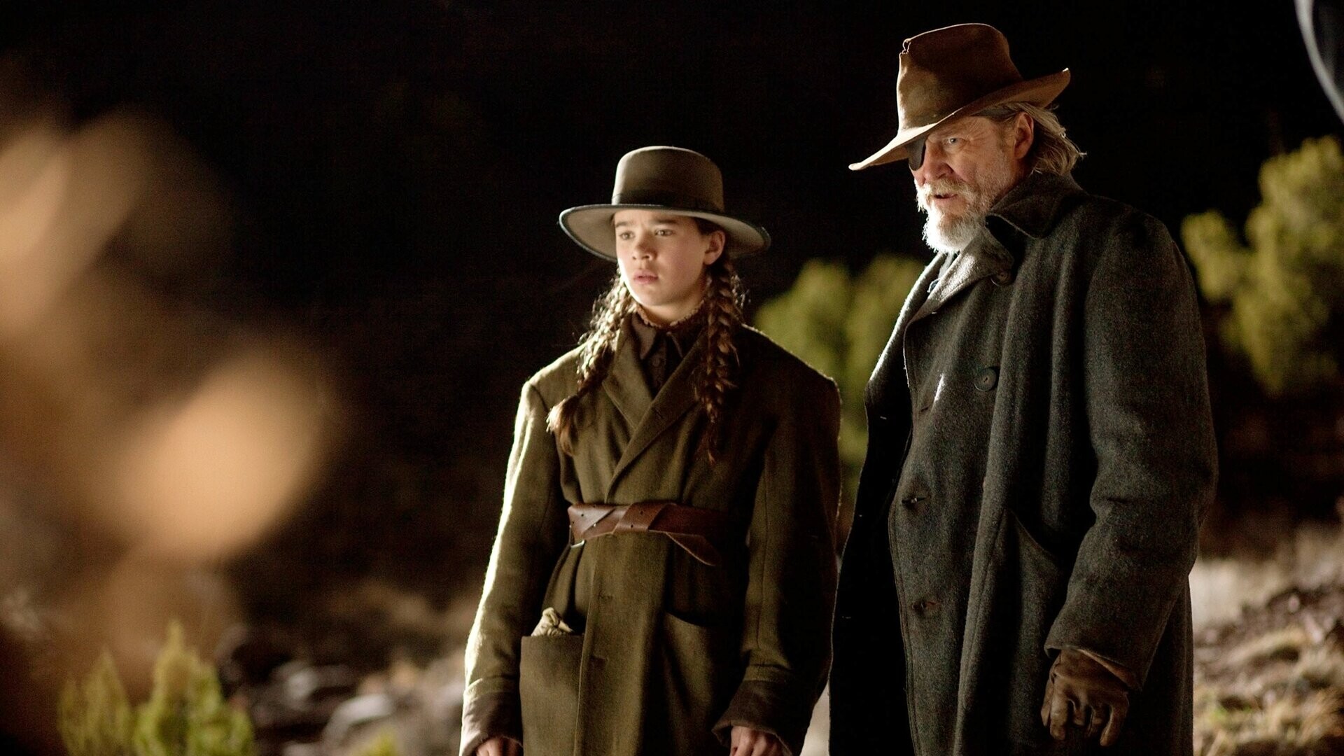 True Grit (Movie): Mattie Ross, 14-year-old girl, Undertaking a quest to avenge her father's death, US marshal Rooster Cogburn. 1920x1080 Full HD Wallpaper.