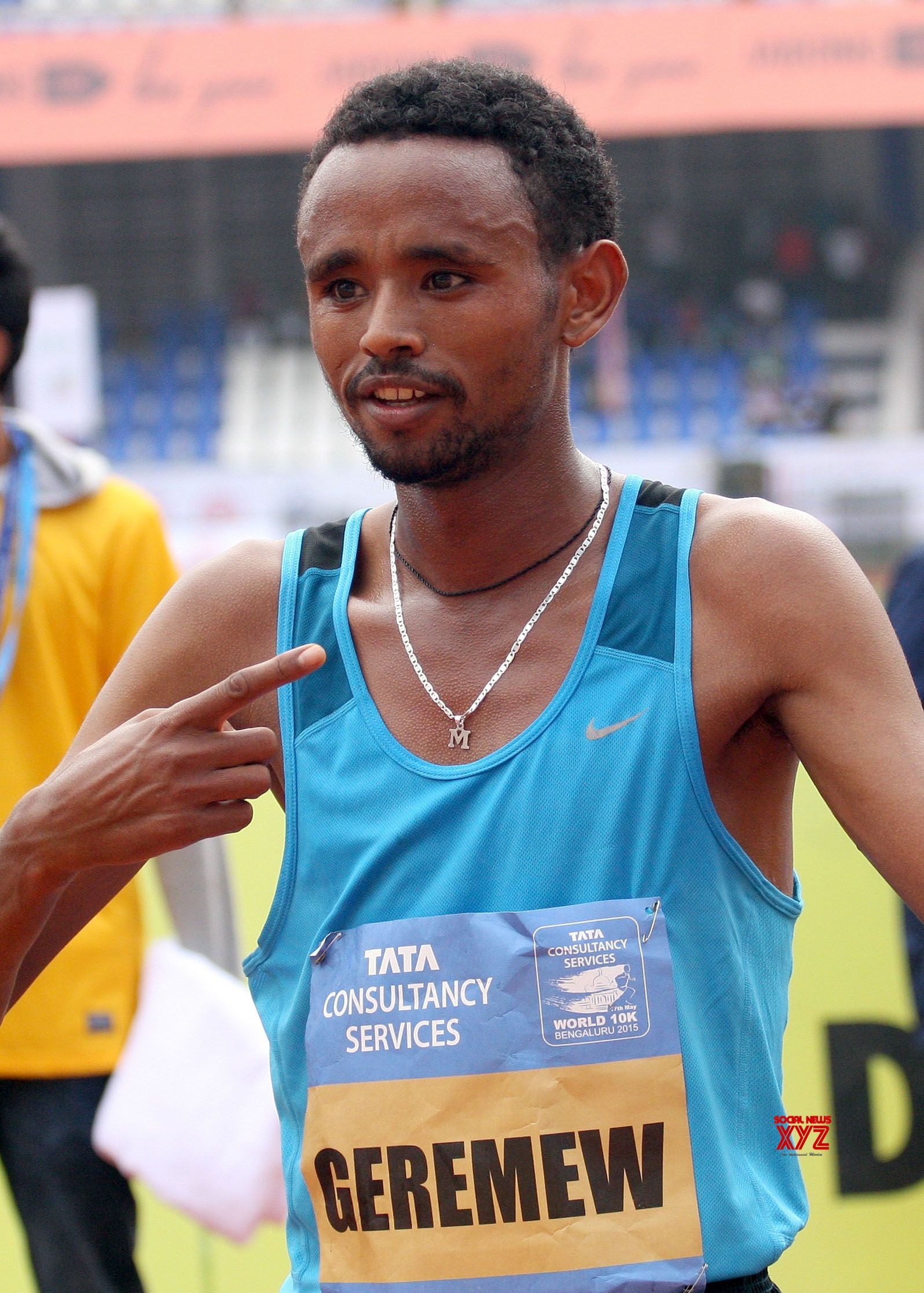 Mosinet Geremew, Defend TCS 10K Bengaluru, Run title, Ethopian runner, 1600x2240 HD Phone