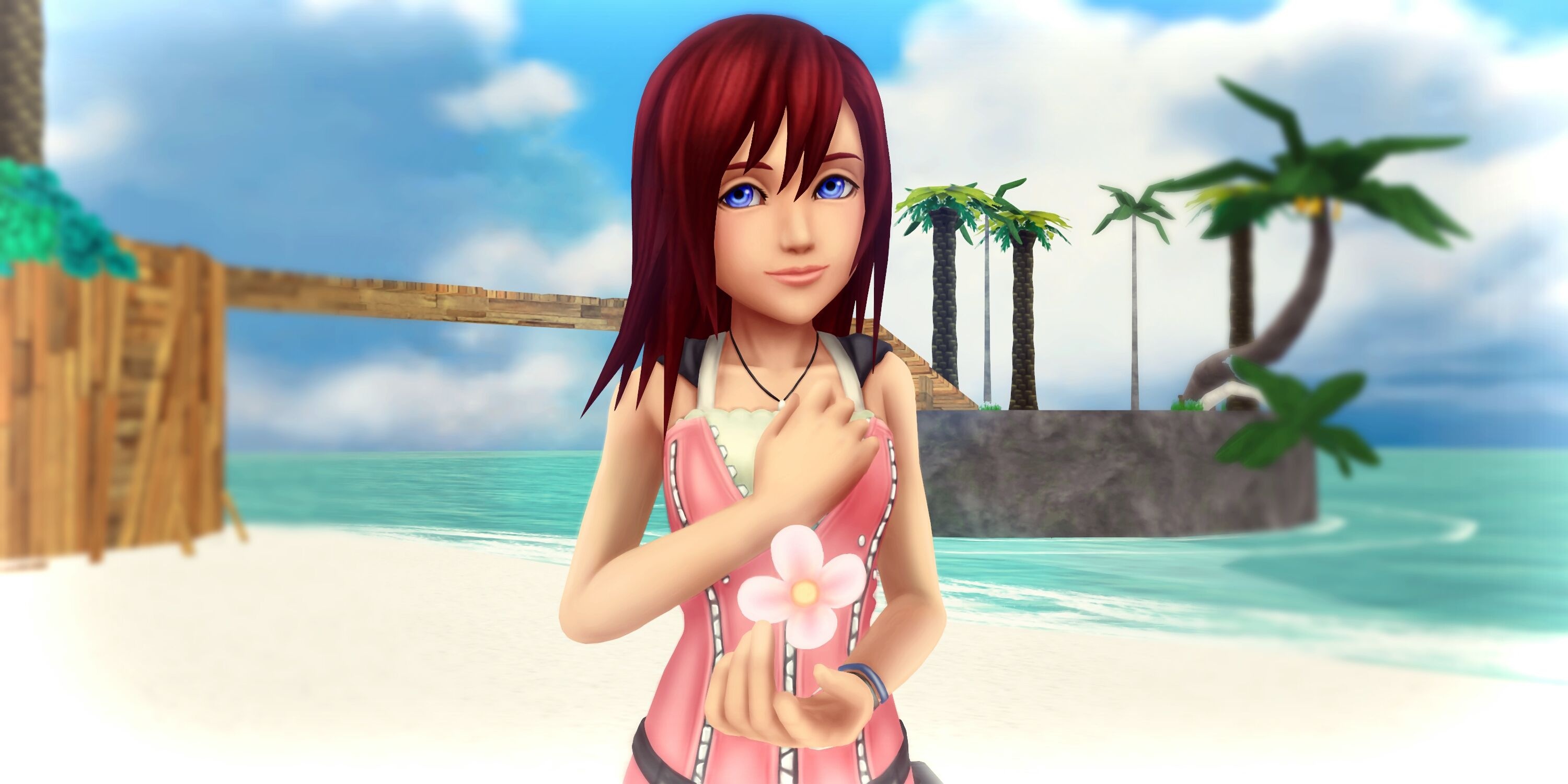 Kairi, Kingdom Hearts, Anime family, Heartwarming art, 3000x1500 Dual Screen Desktop