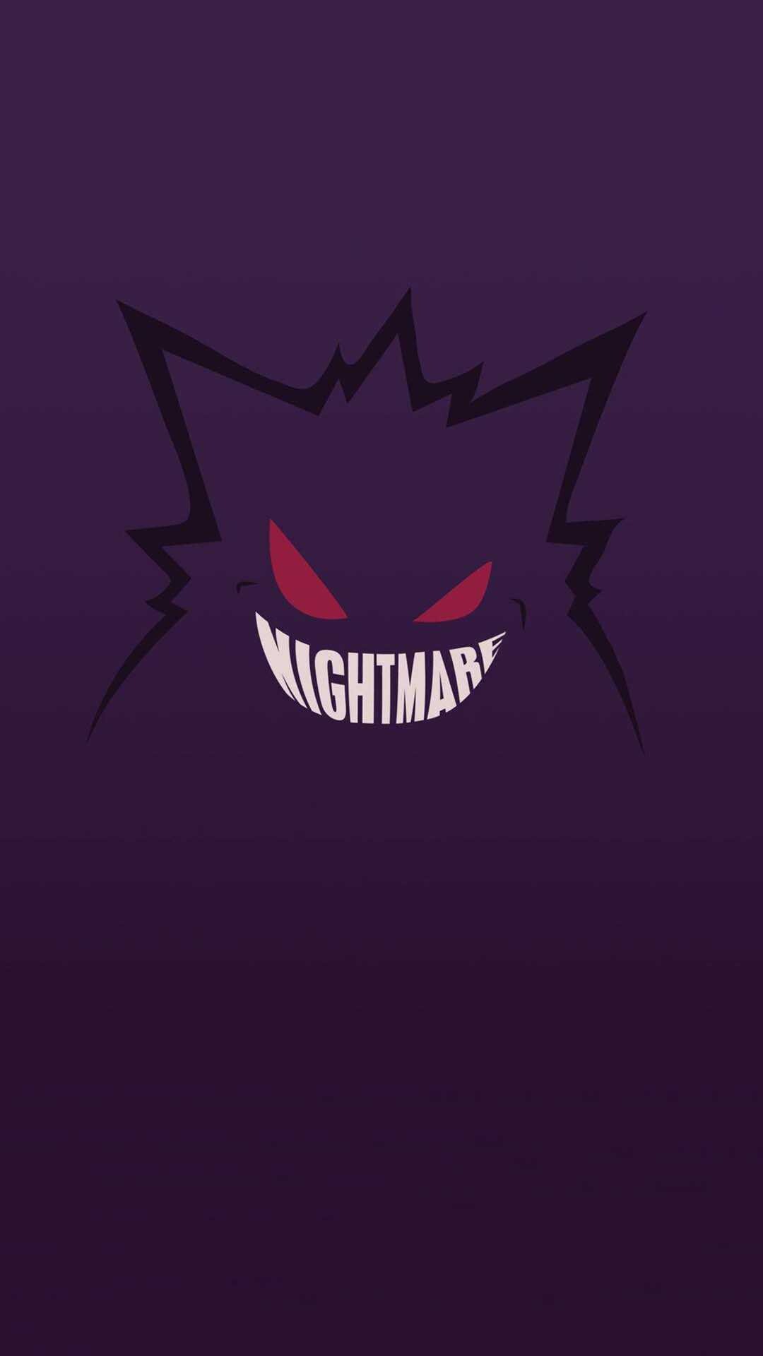 Gengar: Small spikes on top of the head similar to tufty fur, Mean-spirited and enjoying tormenting people. 1080x1920 Full HD Wallpaper.