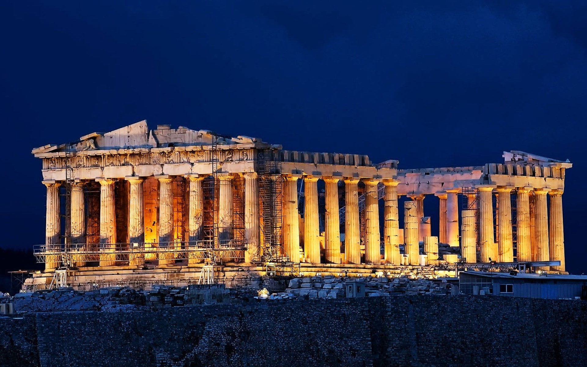 Parthenon architecture, Athens, Acropolis, Greek landmark, 1920x1200 HD Desktop