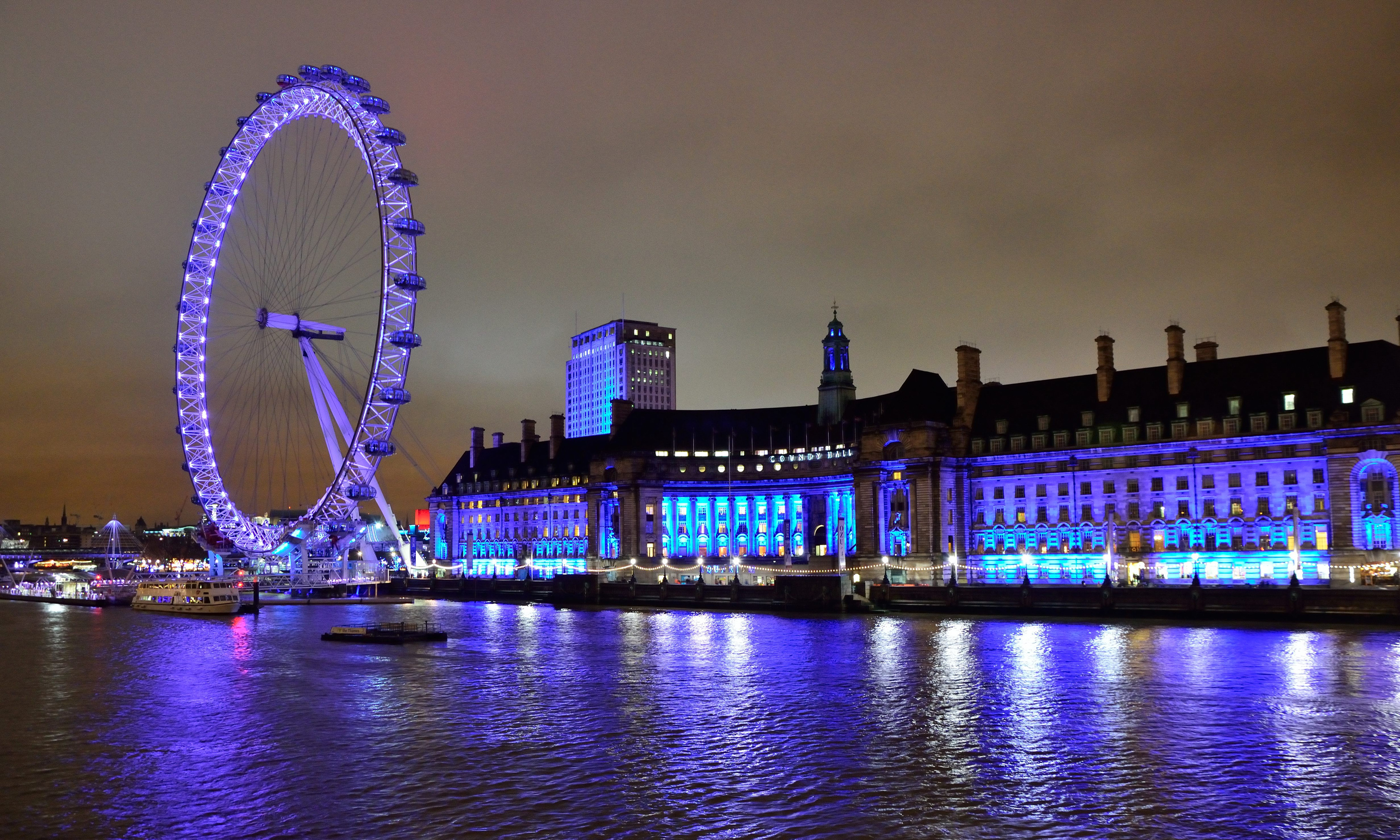 London Eye, Captivating sight, HD background, Travel inspiration, 3000x1800 HD Desktop