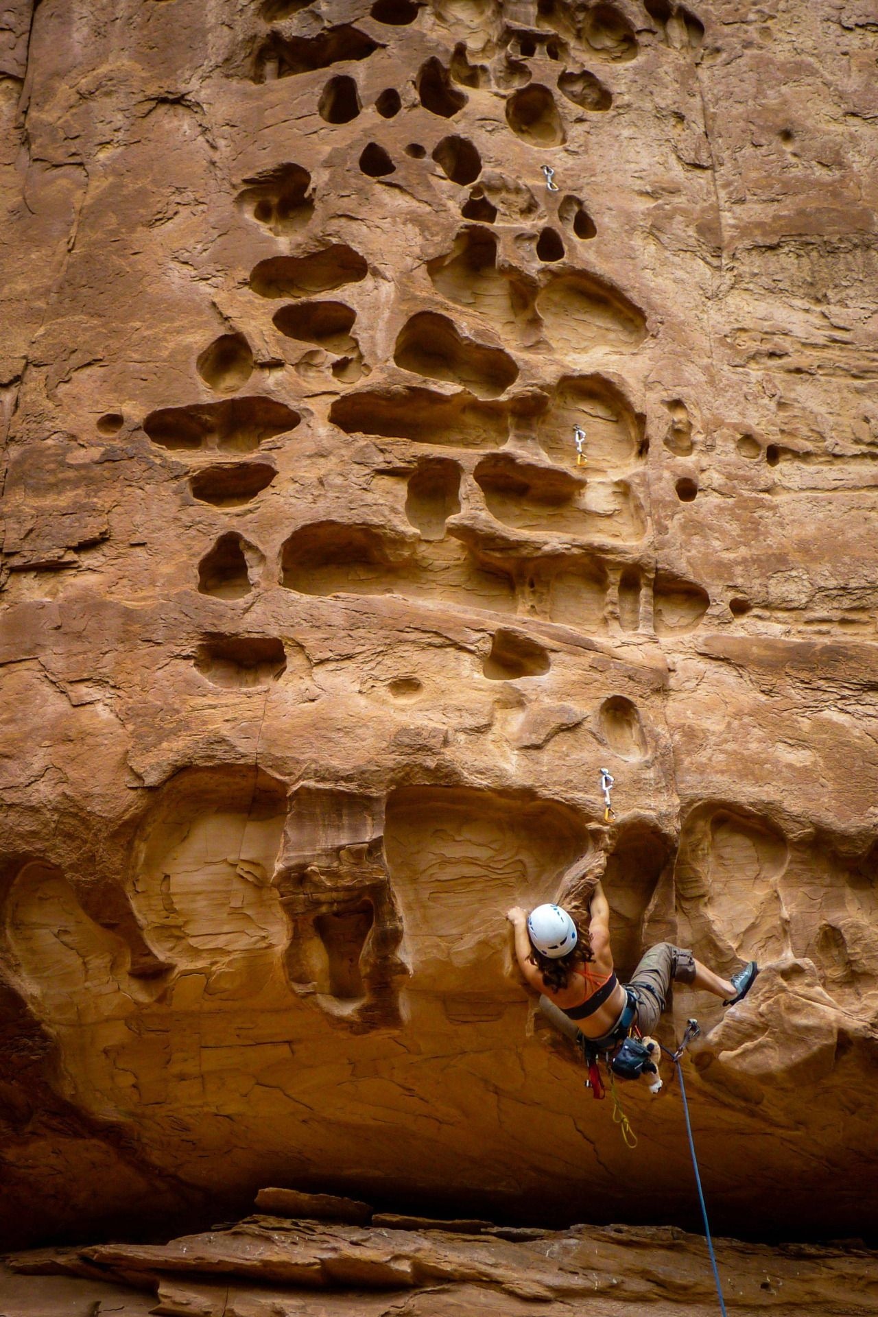 Rock Climbing: Outdoor Climbing In Klettern, Indian Creek, Utah, Proper Rock Climbing Gear. 1280x1920 HD Wallpaper.
