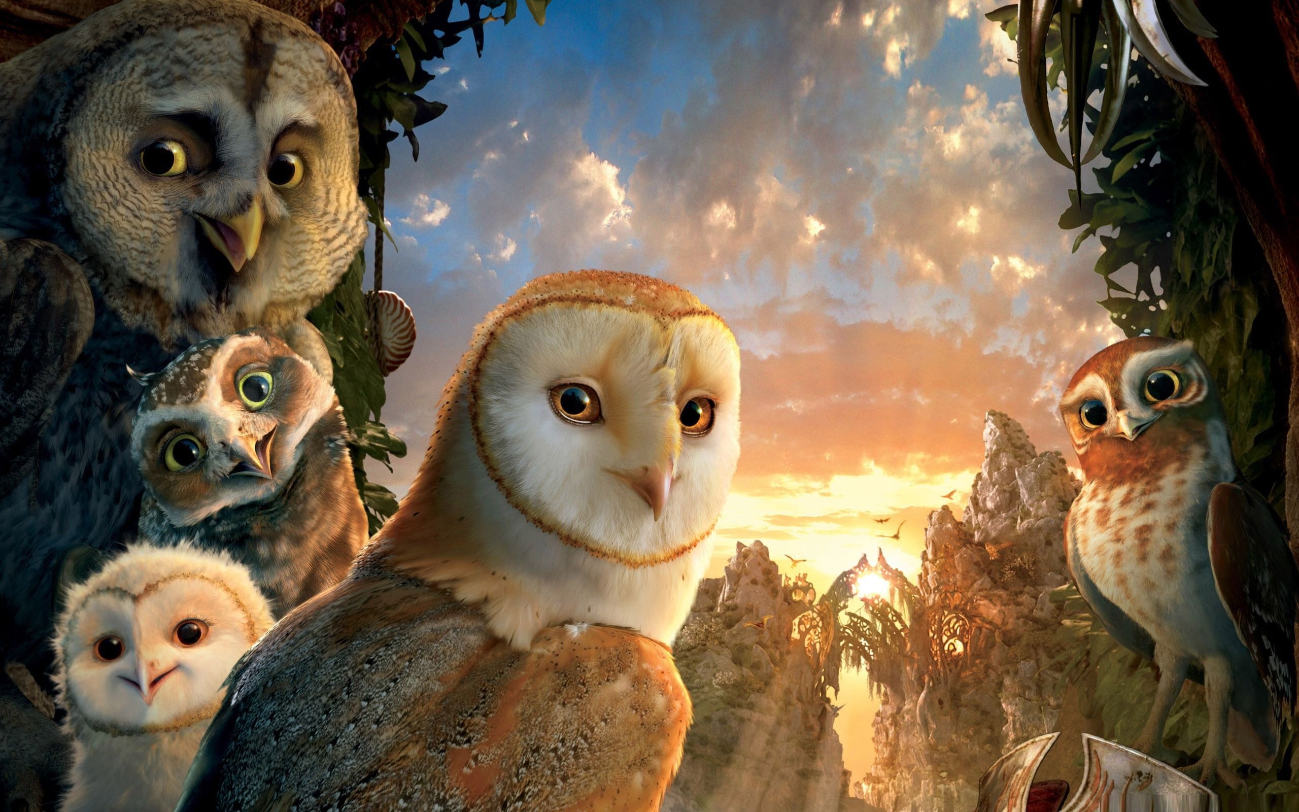 Legend of the Guardians: The Owls of Ga'Hoole, Thrilling adventure, Epic fantasy, Guardian owls, 2560x1600 HD Desktop