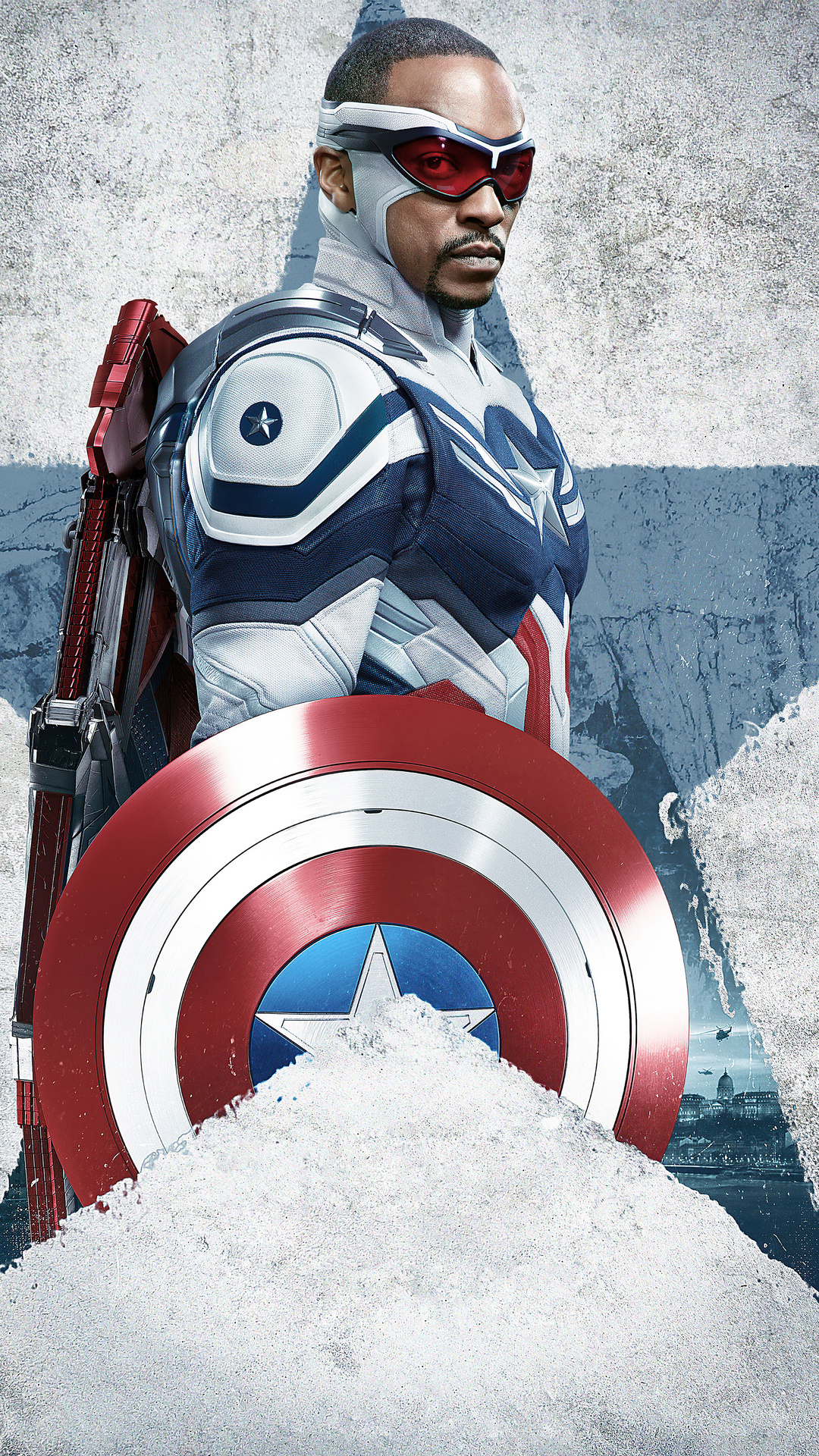 Anthony Mackie, Falcon and Winter Soldier, 5k wallpapers, 1080x1920 Full HD Handy