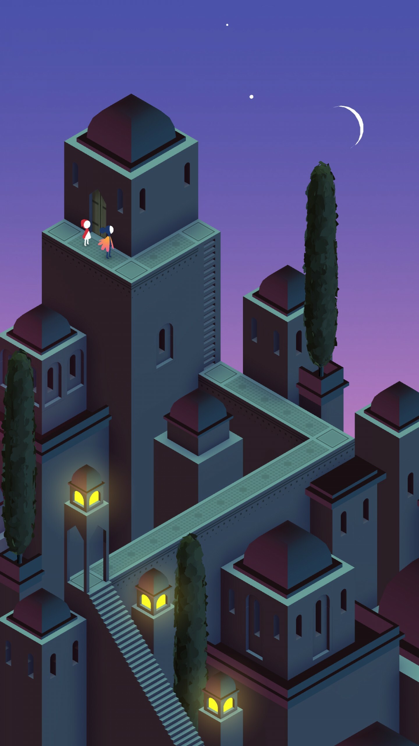 Monument Valley: After a closed beta test, it was released for iOS on April 3, 2014, and was later ported to Android and Windows Phone, Puzzle game. 1440x2560 HD Background.