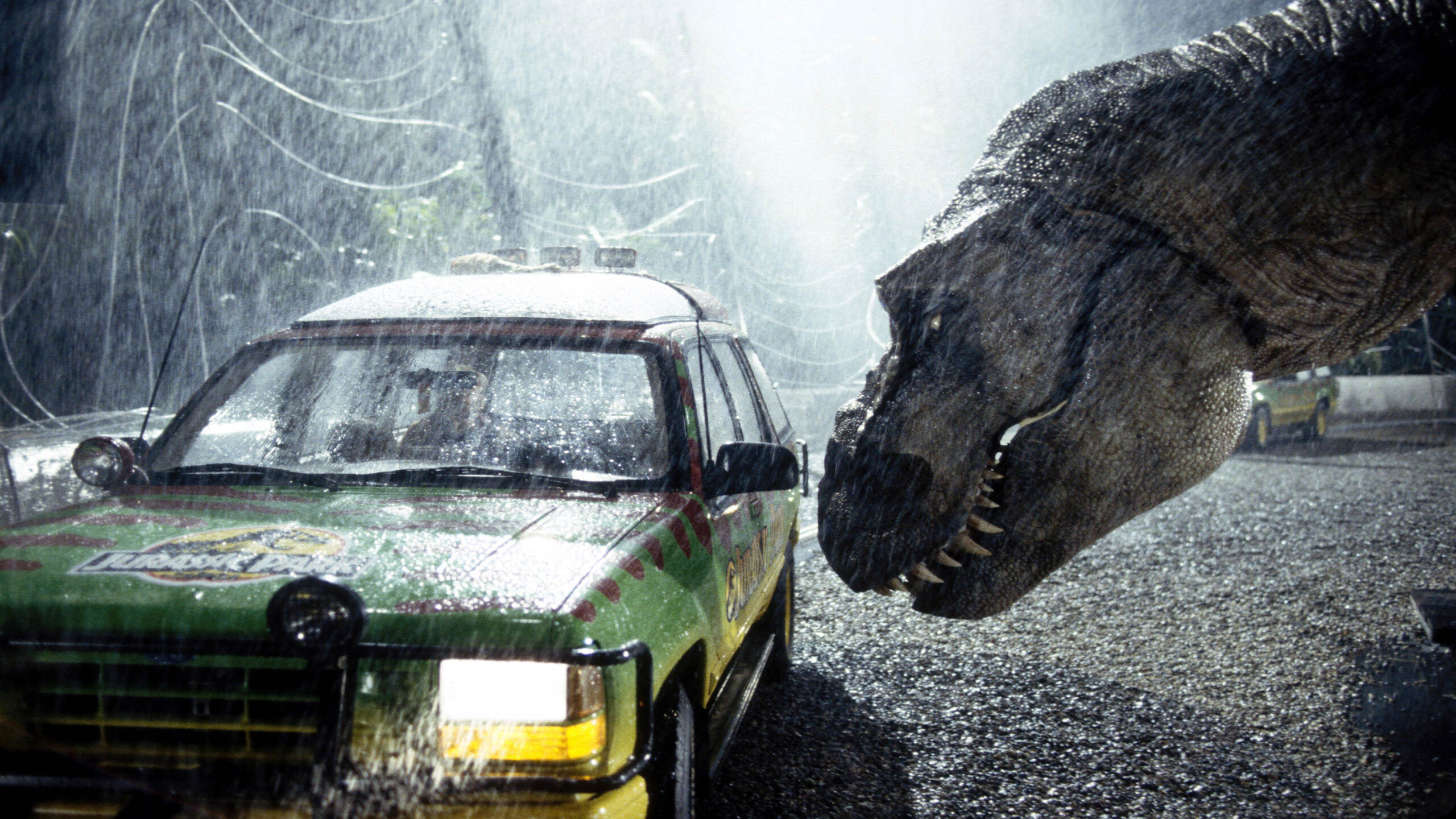 Jurassic Park: A screenplay written by Michael Crichton and David Koepp. 2560x1440 HD Wallpaper.