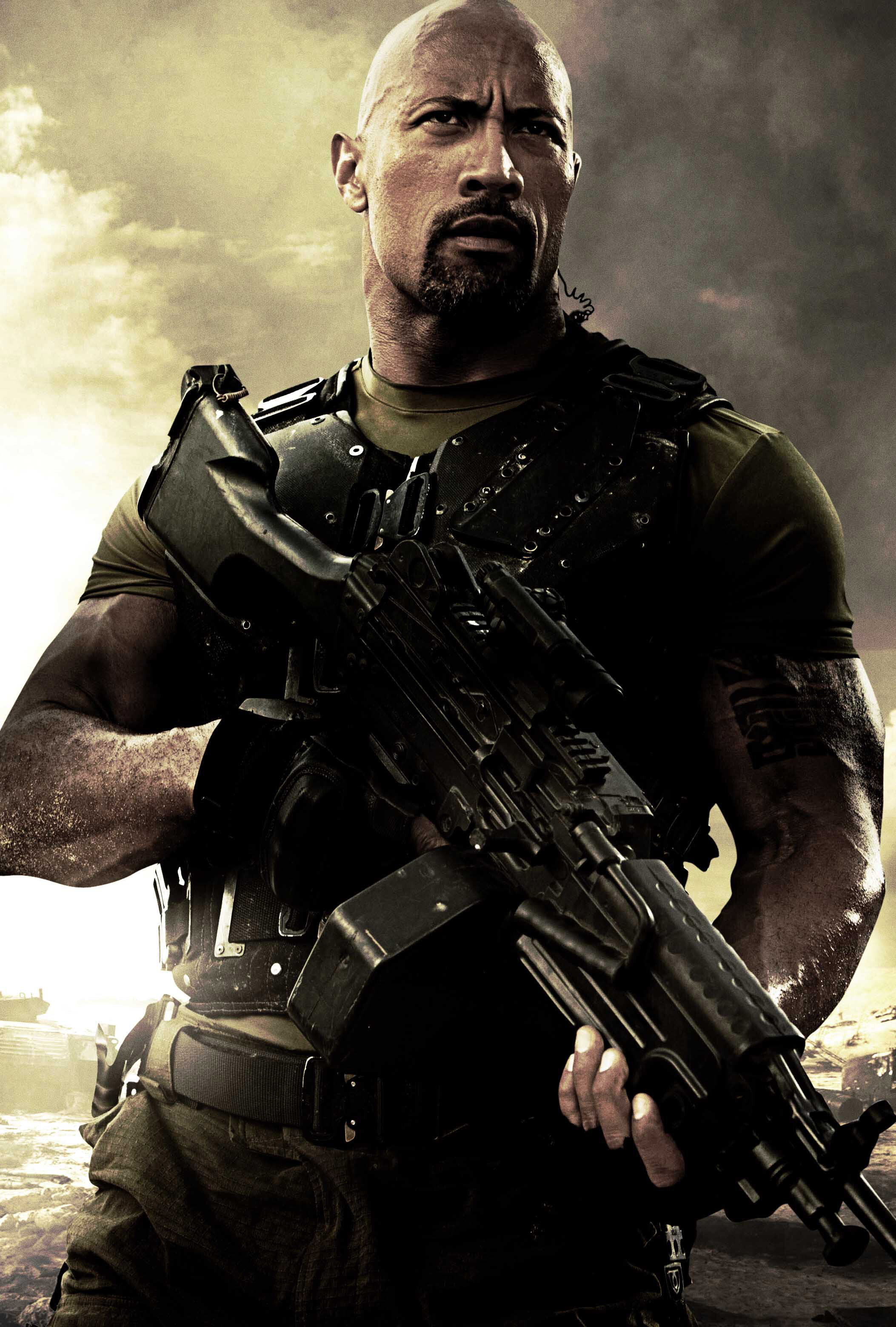 G.I. Joe (Movie): Dwayne Douglas Johnson, Also Known By His Ring Name "The Rock", An American Actor, Businessman, And Former Professional Wrestler. 2110x3120 HD Background.