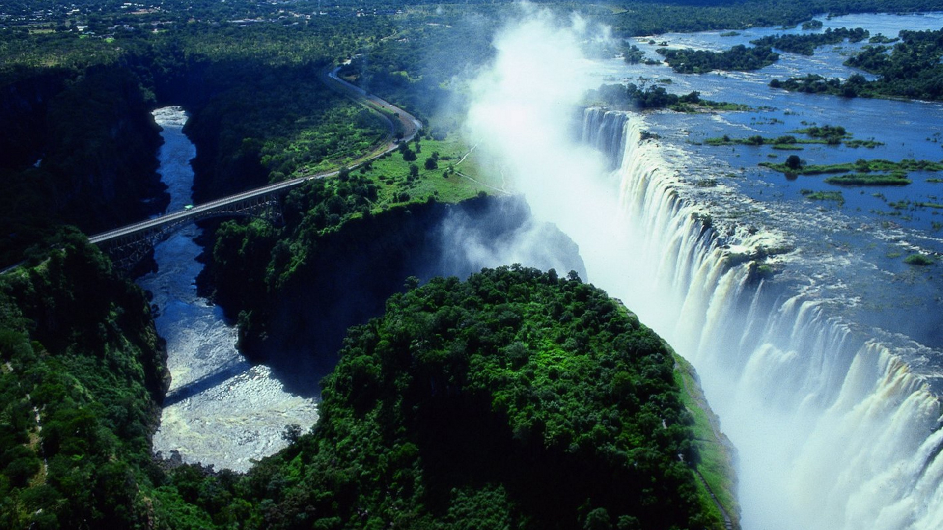 Victoria Falls, Zambia, Beautiful wallpapers, Stunning landscapes, 1920x1080 Full HD Desktop