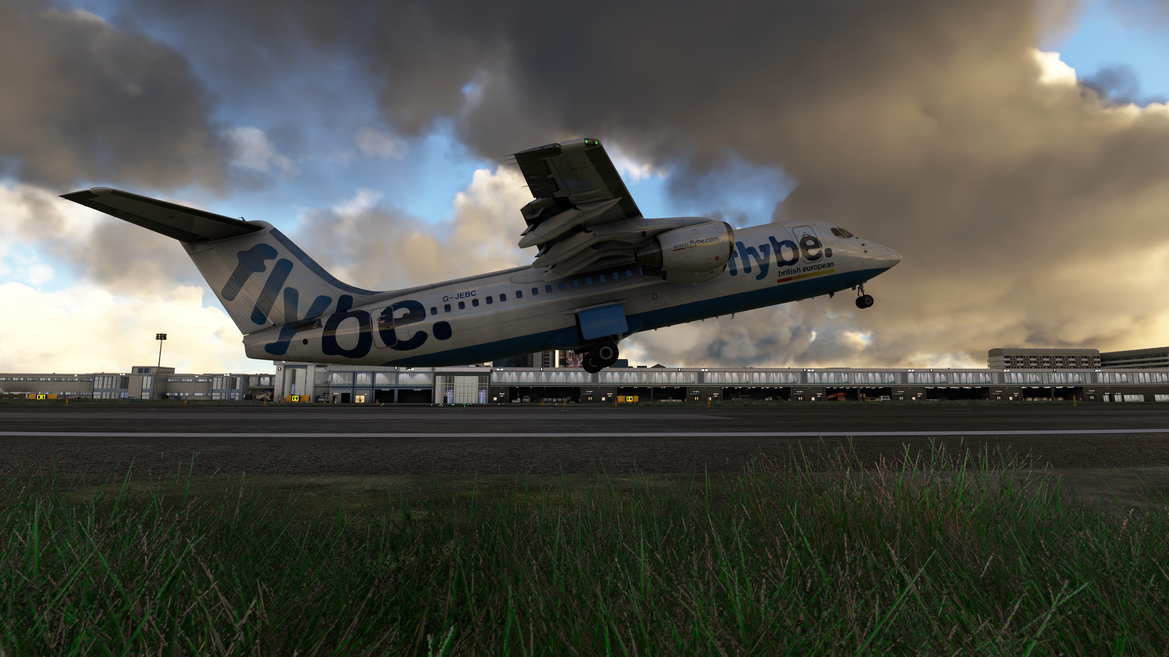 BAe 146, Travels, Flybe, AVSIM, 3840x2160 4K Desktop