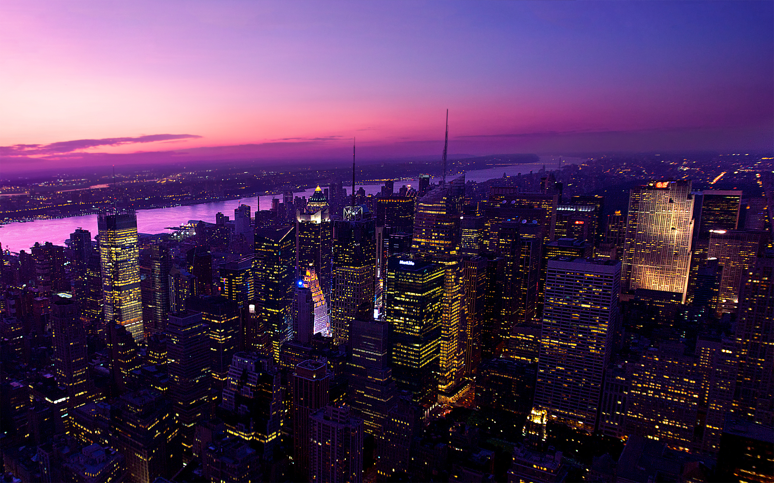New York Aesthetic, Twilight in the city, HD wallpapers, Urban night scenery, 2560x1600 HD Desktop