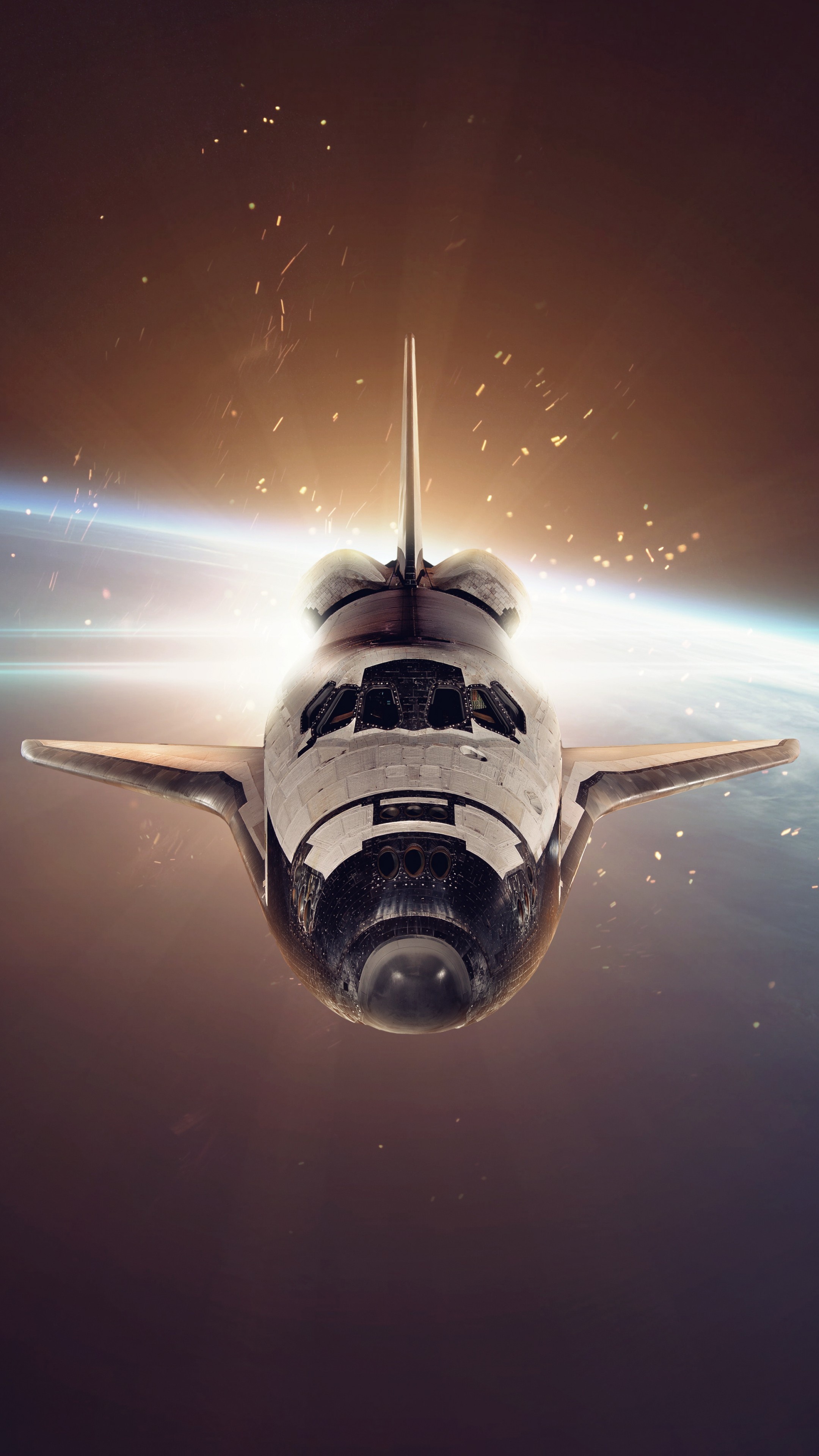 Starship: Space Shuttle, A retired, partially reusable low Earth orbital spacecraft system. 2160x3840 4K Wallpaper.