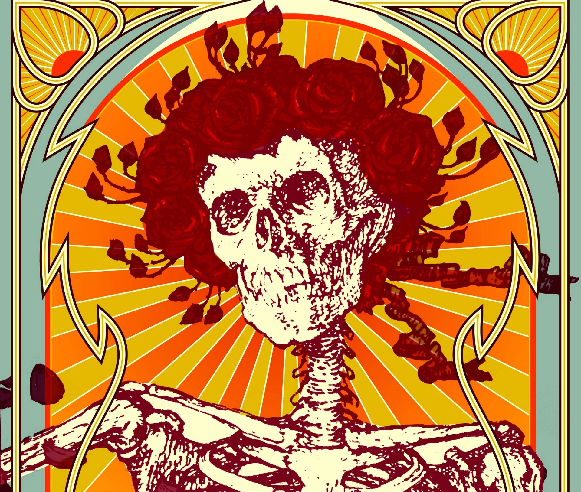 Grateful Dead: A band founded in the San Francisco Bay Area, The rise of the counterculture of the 1960s. 1920x1630 HD Background.
