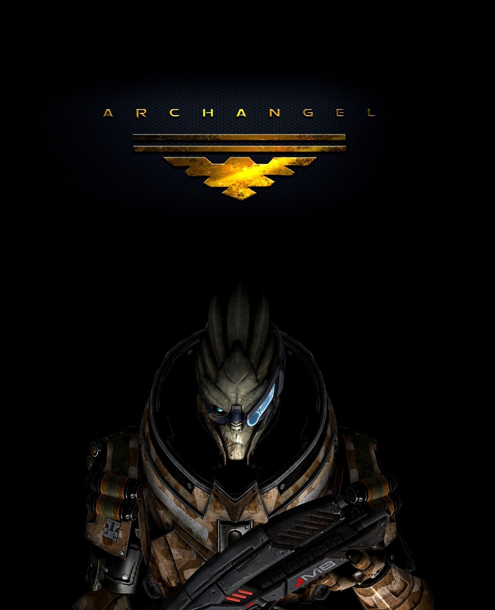 Garrus Vakarian: Archangel, A squad leader, tactical genius and successful infiltrator making troubles for Omega mercs. 1600x1980 HD Wallpaper.