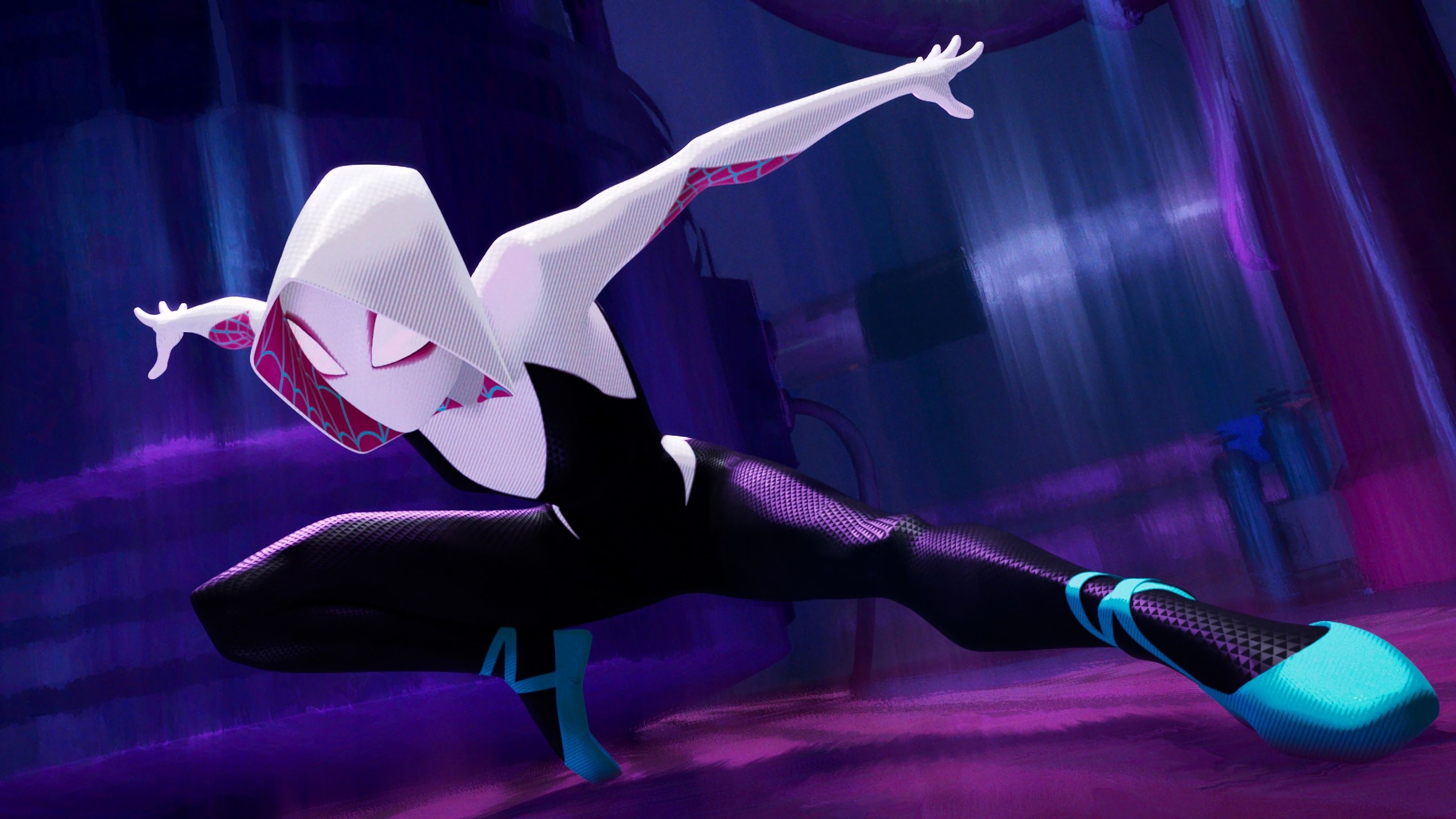 Spider Gwen Stacy, Alternate universe, Iconic character, Powerful heroine, 3840x2160 4K Desktop