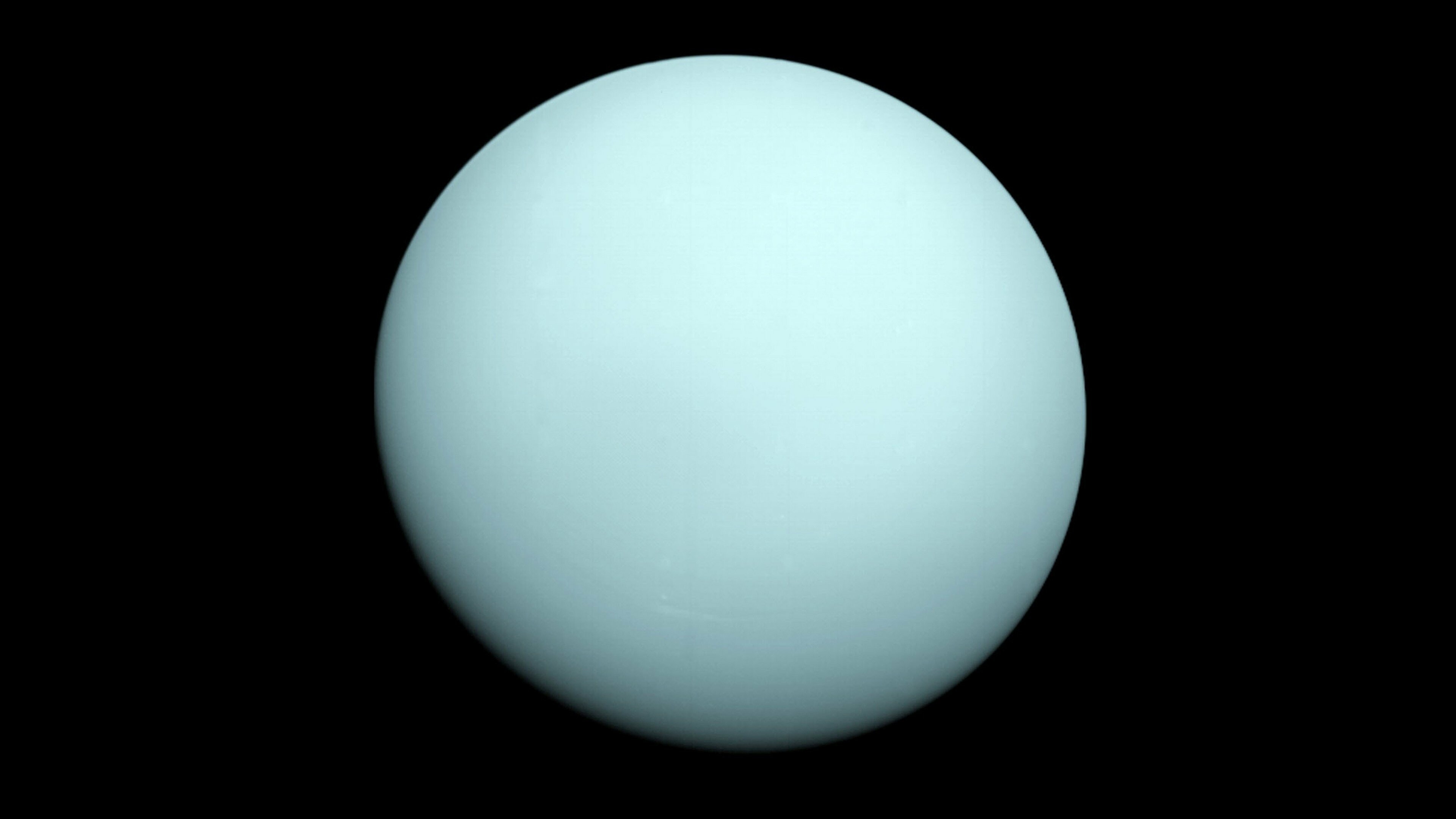 Uranus: Space, Minimalism, The seventh planet from the Sun, Astronomy. 3840x2160 4K Background.