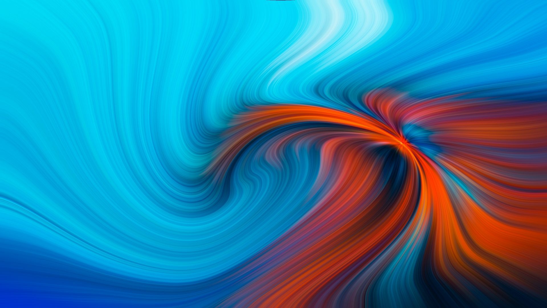 Swirl, Blue orange swirl pattern, Abstraction wallpaper, WallpapersMug, 1920x1080 Full HD Desktop