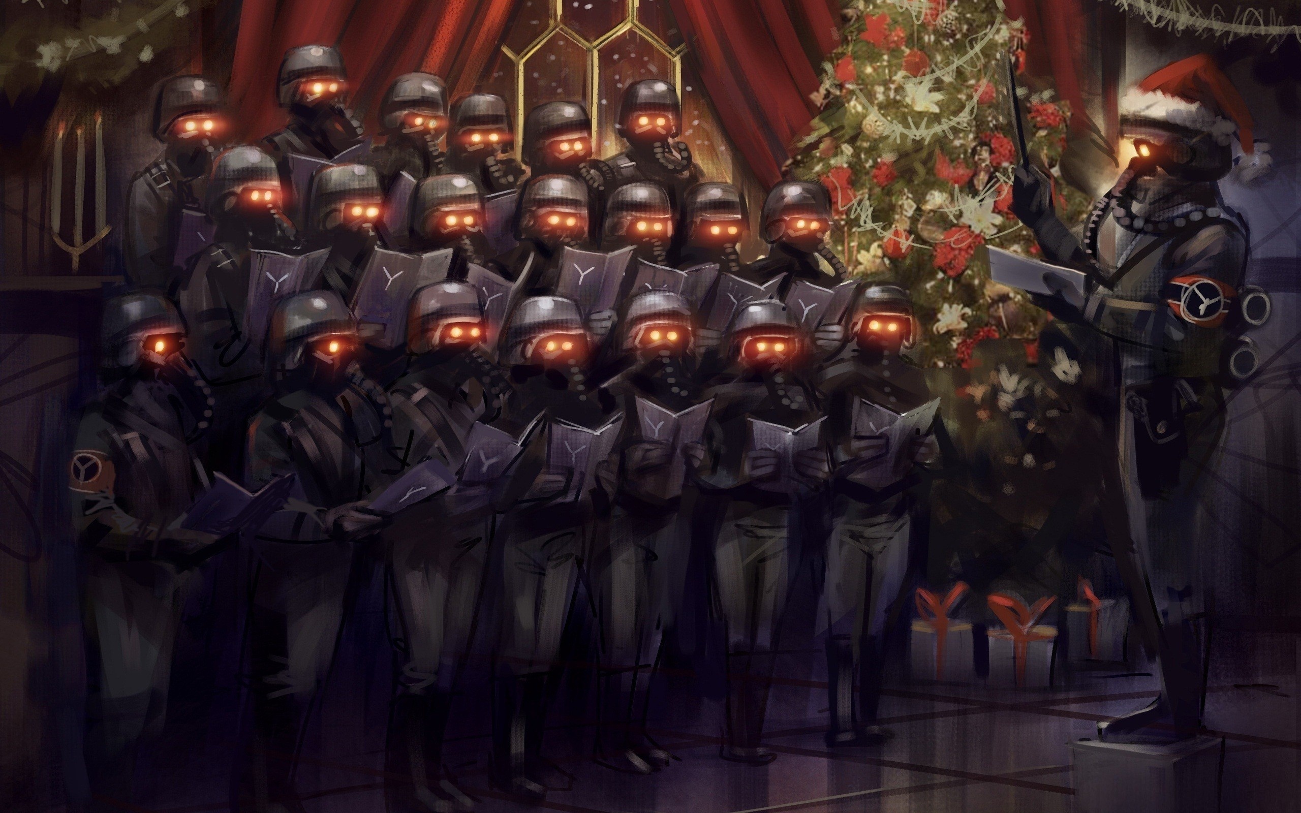 Killzone 3, Soldiers in video games, Humorous Christmas artwork, Gaming humor, 2560x1600 HD Desktop