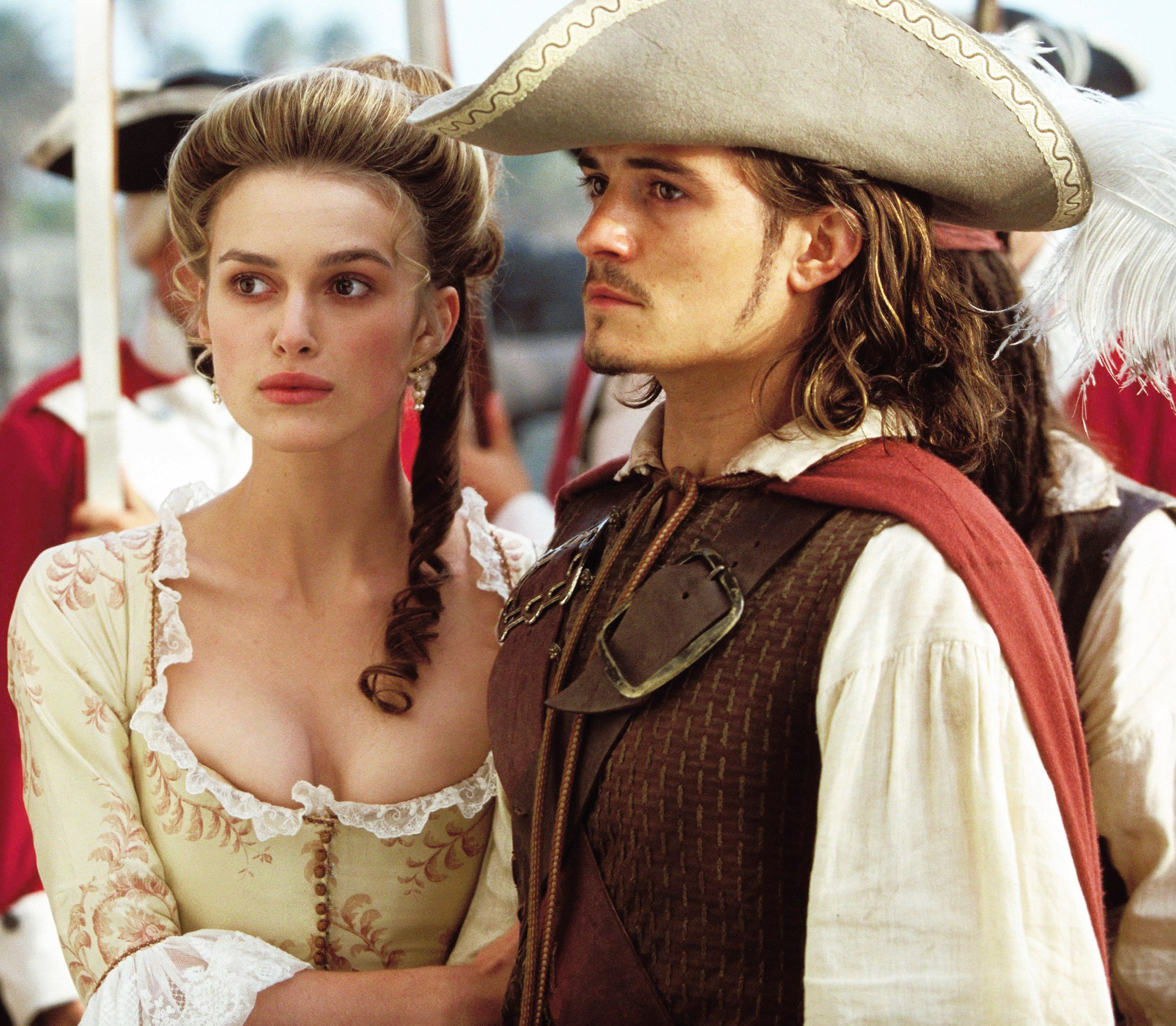 Keira Knightley, Pirates of the Caribbean, Will Turner, Elizabeth Swann, 2410x2100 HD Desktop