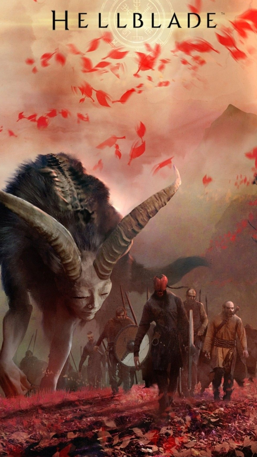 Hellblade game, HD wallpapers, Dark fantasy world, Atmospheric setting, 1080x1920 Full HD Handy