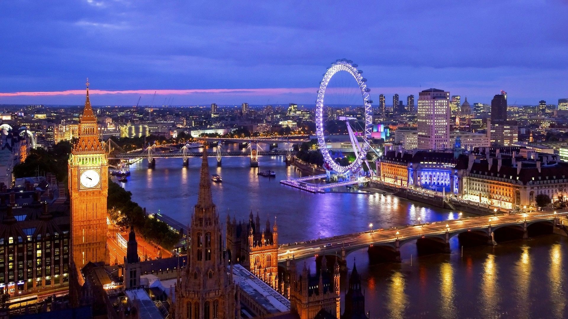 UK cities, Urban landscapes, Vibrant streets, Historic landmarks, 1920x1080 Full HD Desktop