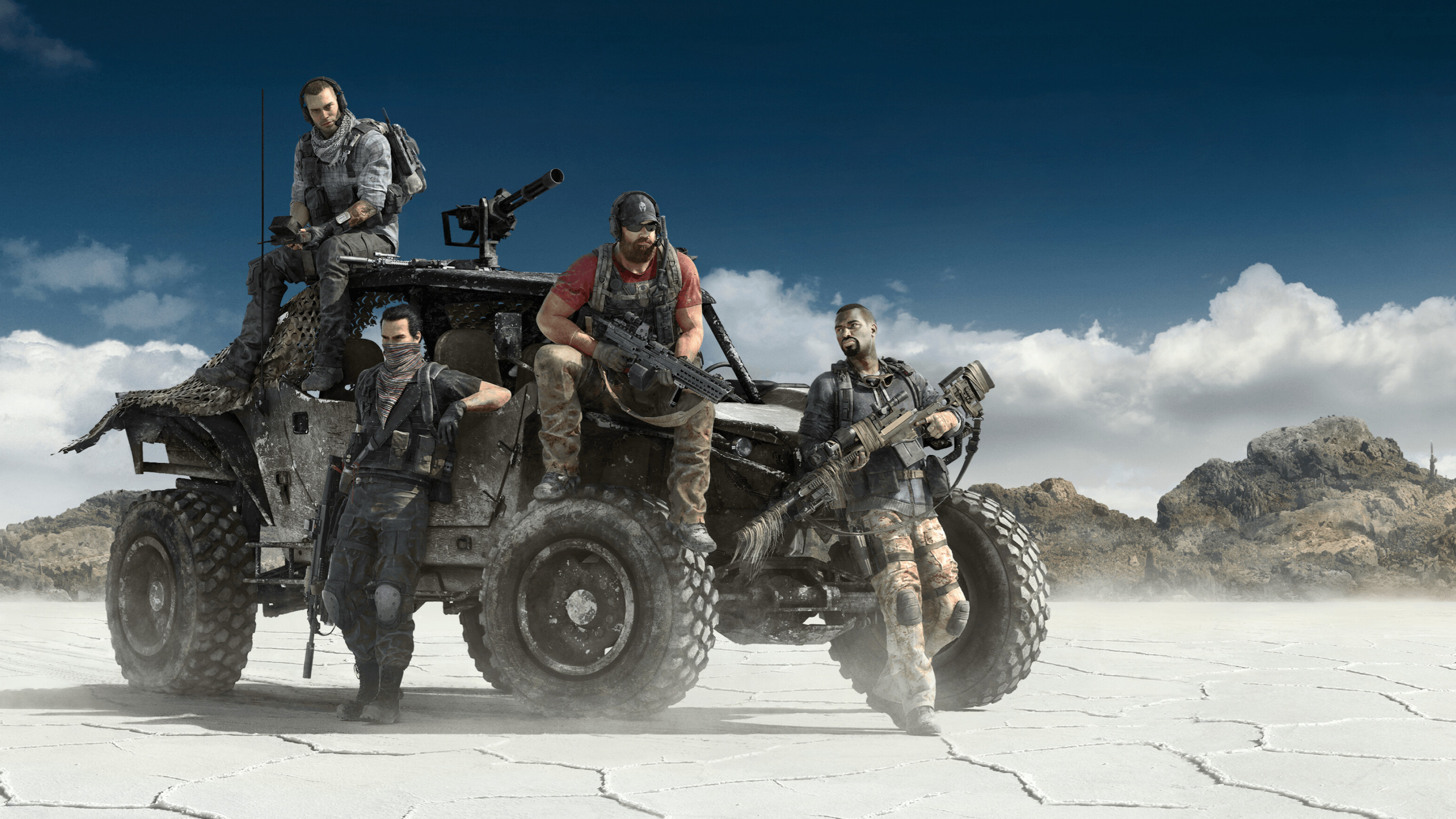 Ghost Recon: Wildlands: A third-person tactical shooter video game developed by Ubisoft Paris in collaboration with Ubisoft Bucharest. 3840x2160 4K Wallpaper.