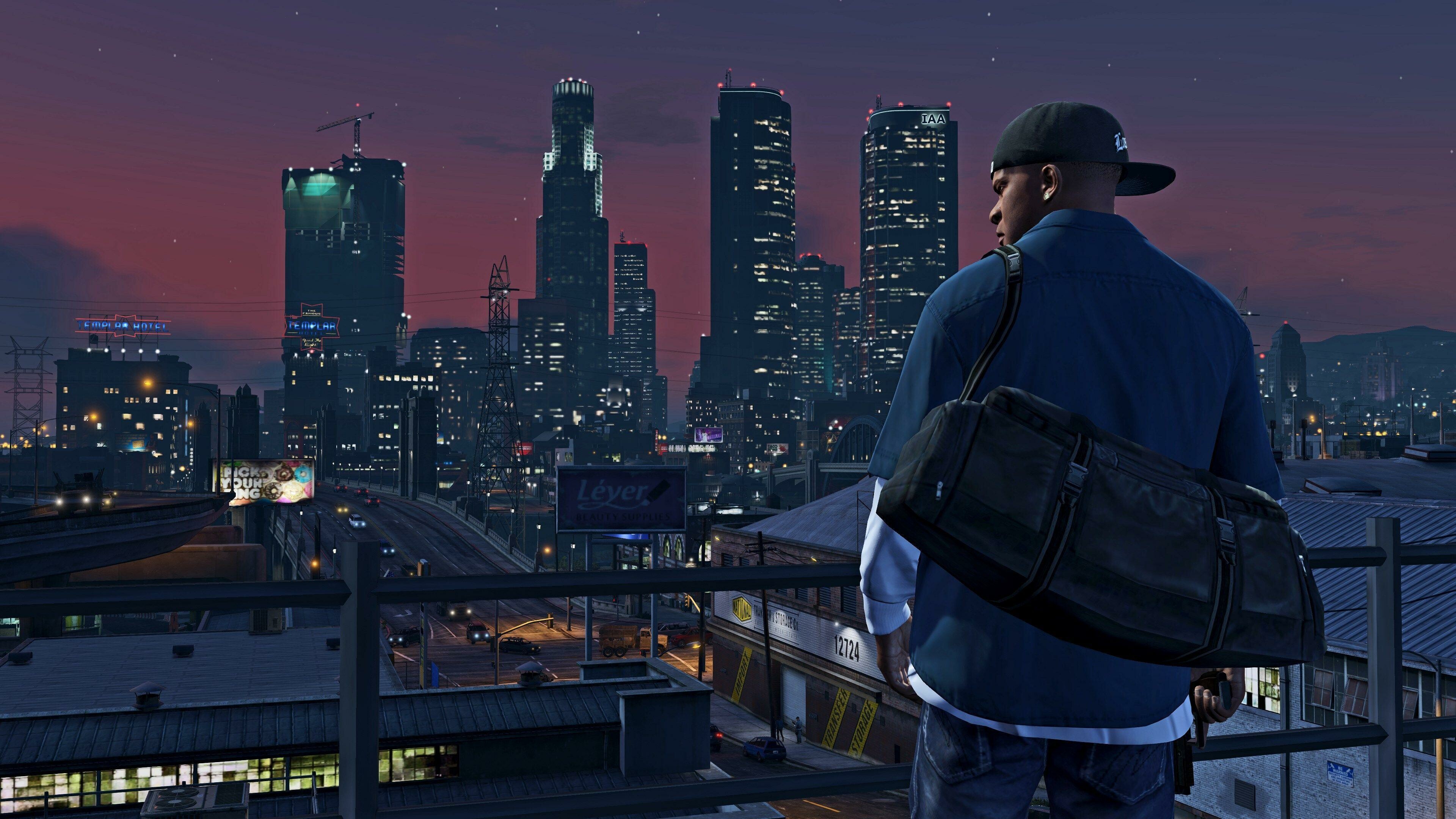 Grand Theft Auto 5: The award-winning world of Los Santos and Blaine County, GTA V. 3840x2160 4K Wallpaper.