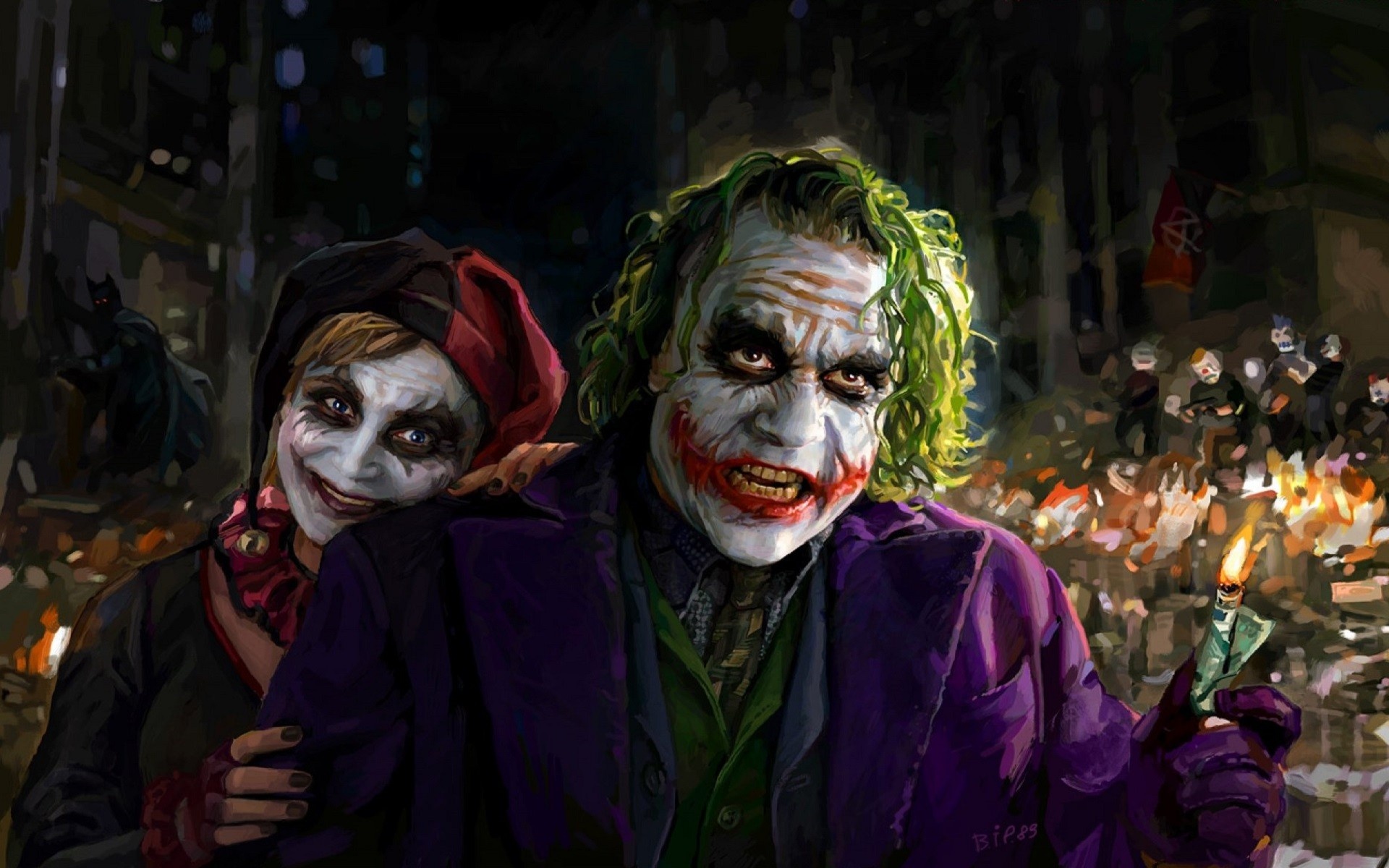 Harley Quinn, Joker movies, Heath Ledger, Dark Knight, 1920x1200 HD Desktop