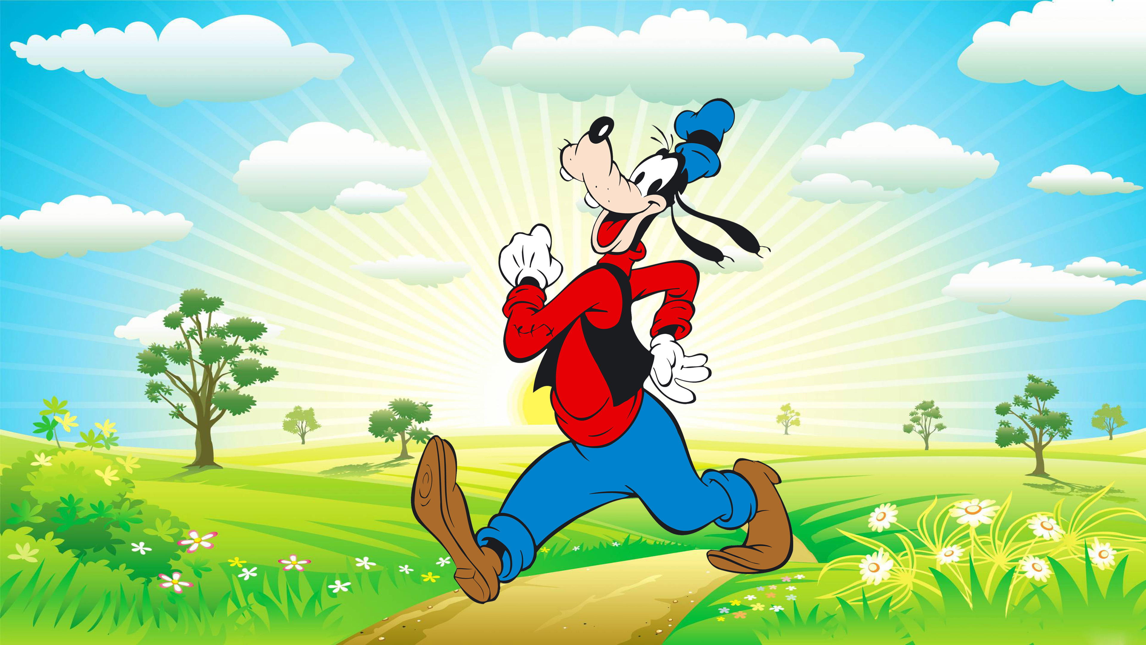 Goofy, Disney characters, Cartoons, Poster wallpaper, 3840x2160 4K Desktop