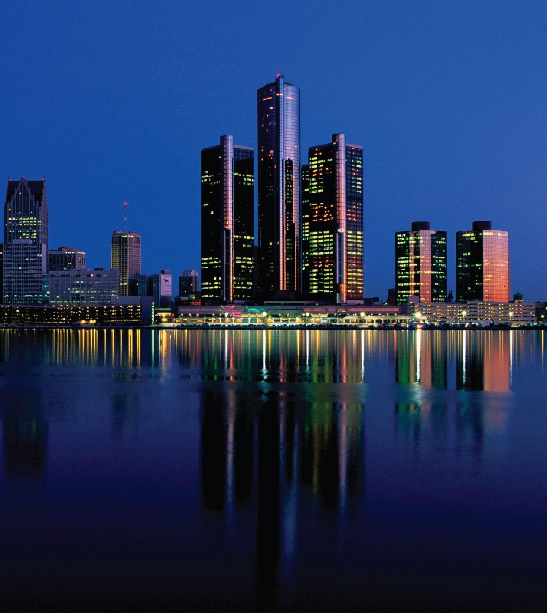 Detroit Skyline, Travels, Beautiful city, Tigers pride, 1750x1960 HD Handy