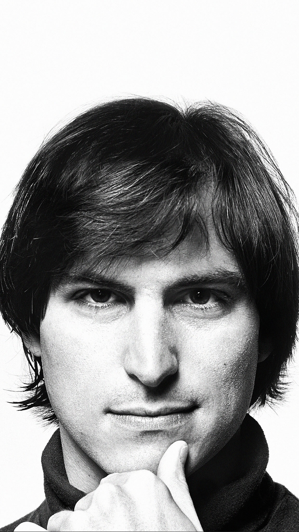 Steve Jobs: The co-founder and CEO of Apple and formerly Pixar, Born in San Francisco, California. 1250x2210 HD Background.